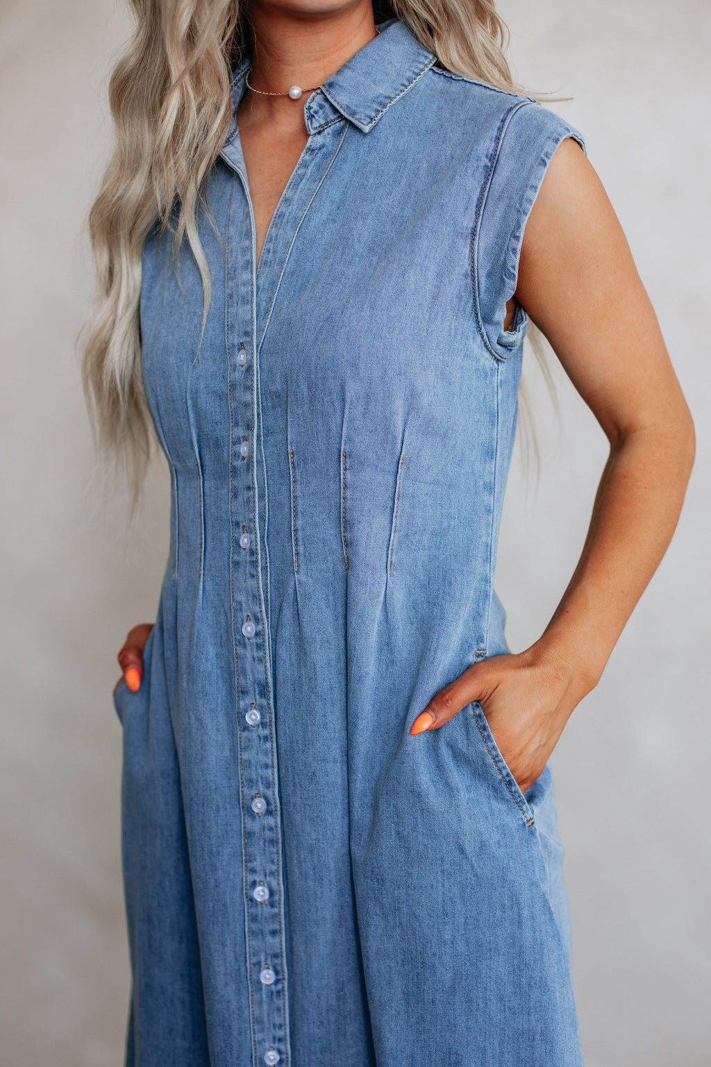 Apryl Denim Dress