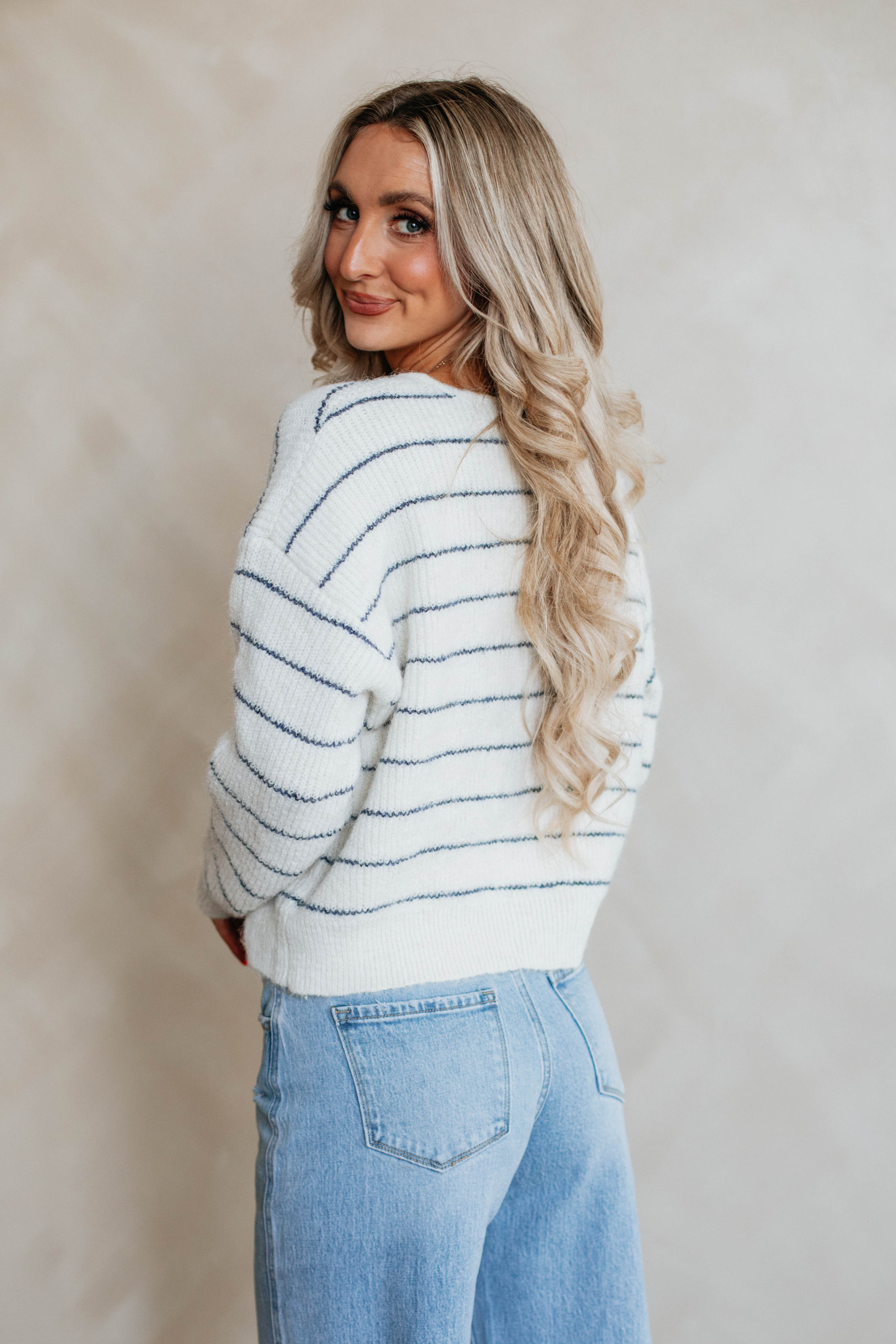 Taysha Striped Cardigan