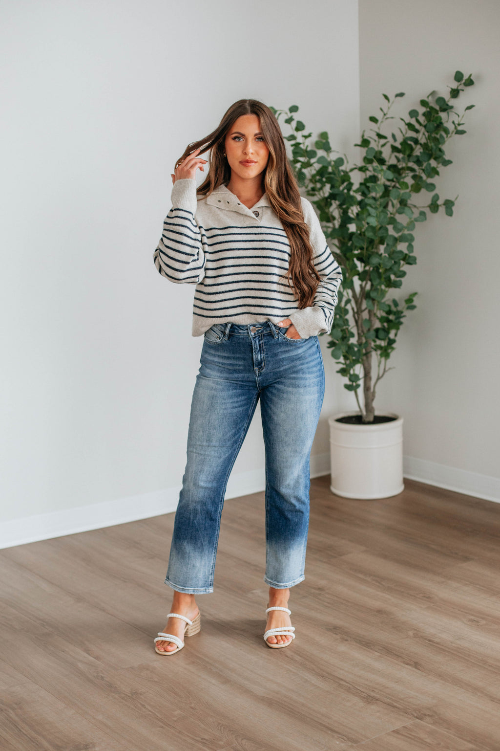 Tristen Striped Pullover