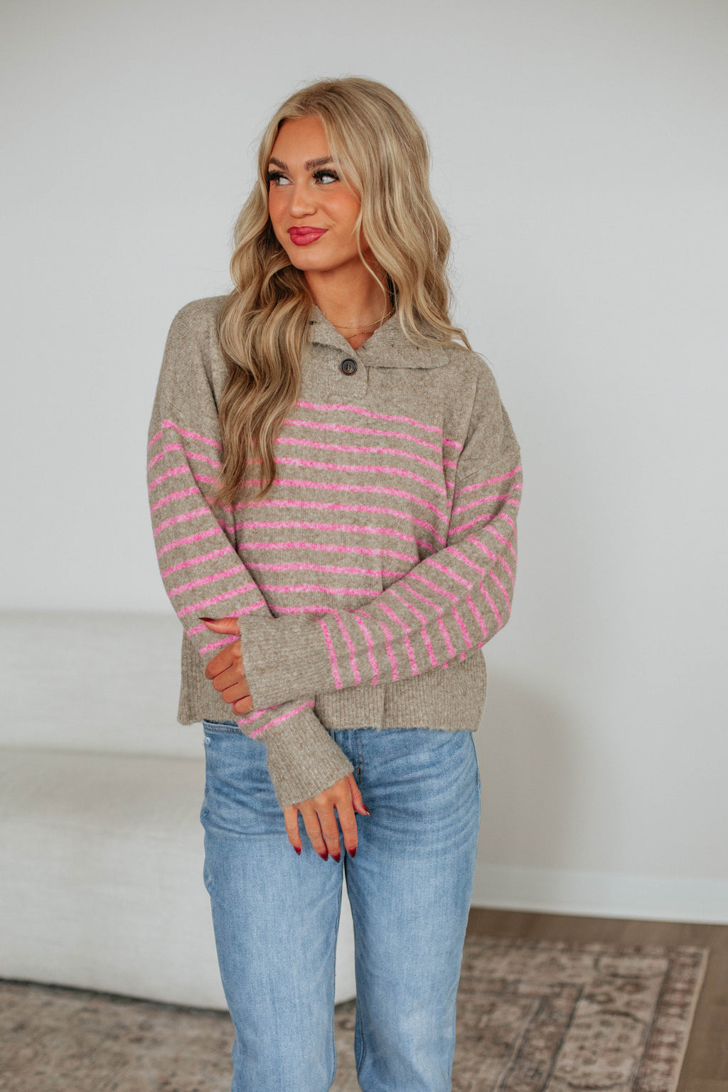 Tristen Striped Pullover