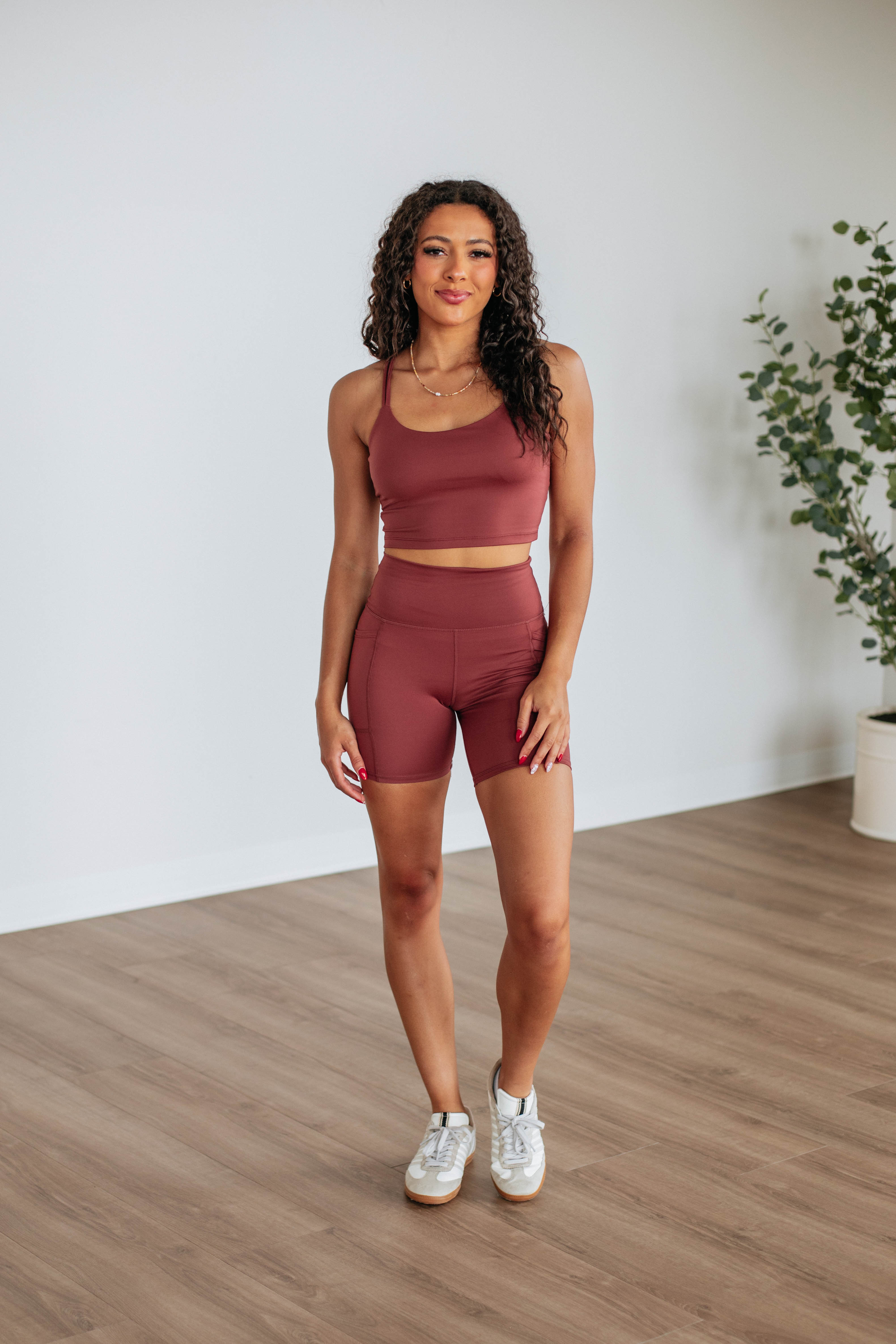 Tayten Biker Shorts - Spiced Sangria