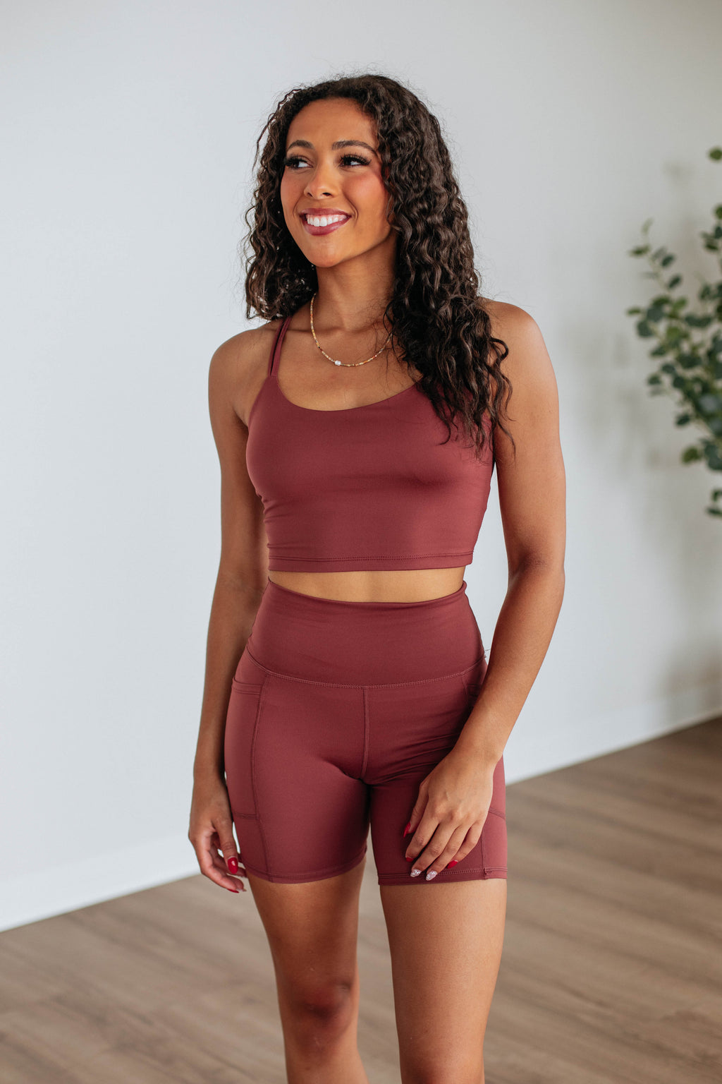 Tayten Biker Shorts - Spiced Sangria