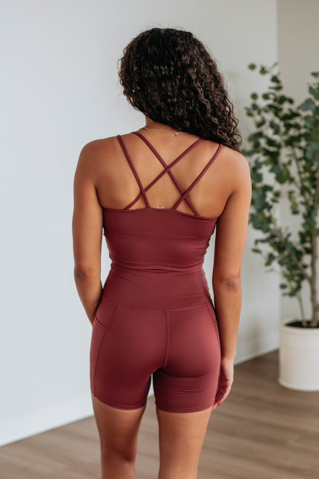 Tayten Biker Shorts - Spiced Sangria