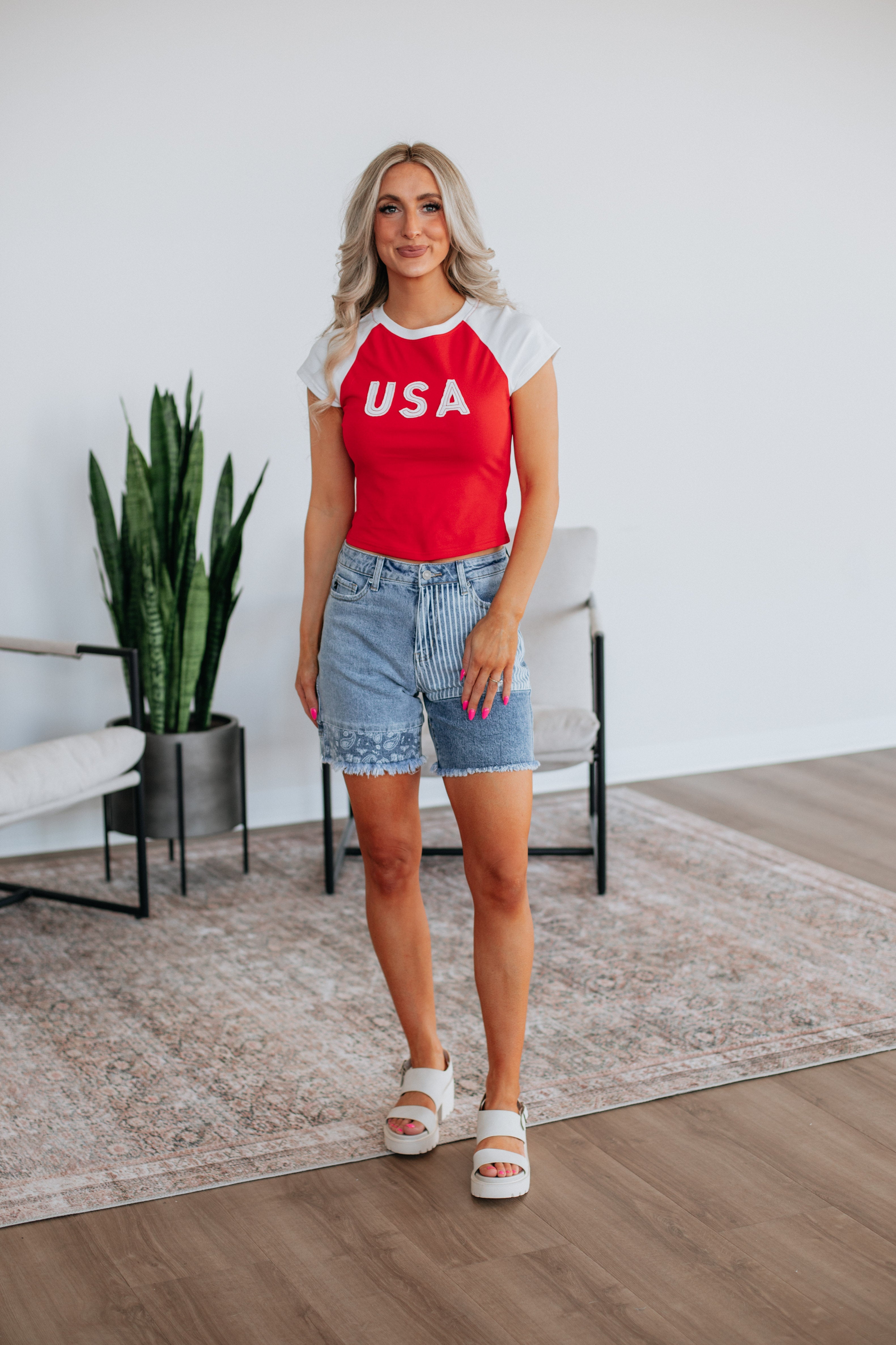 Team USA Tee - Cherry