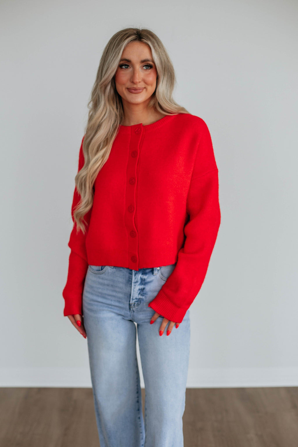 Kassi Cardigan - Cherry
