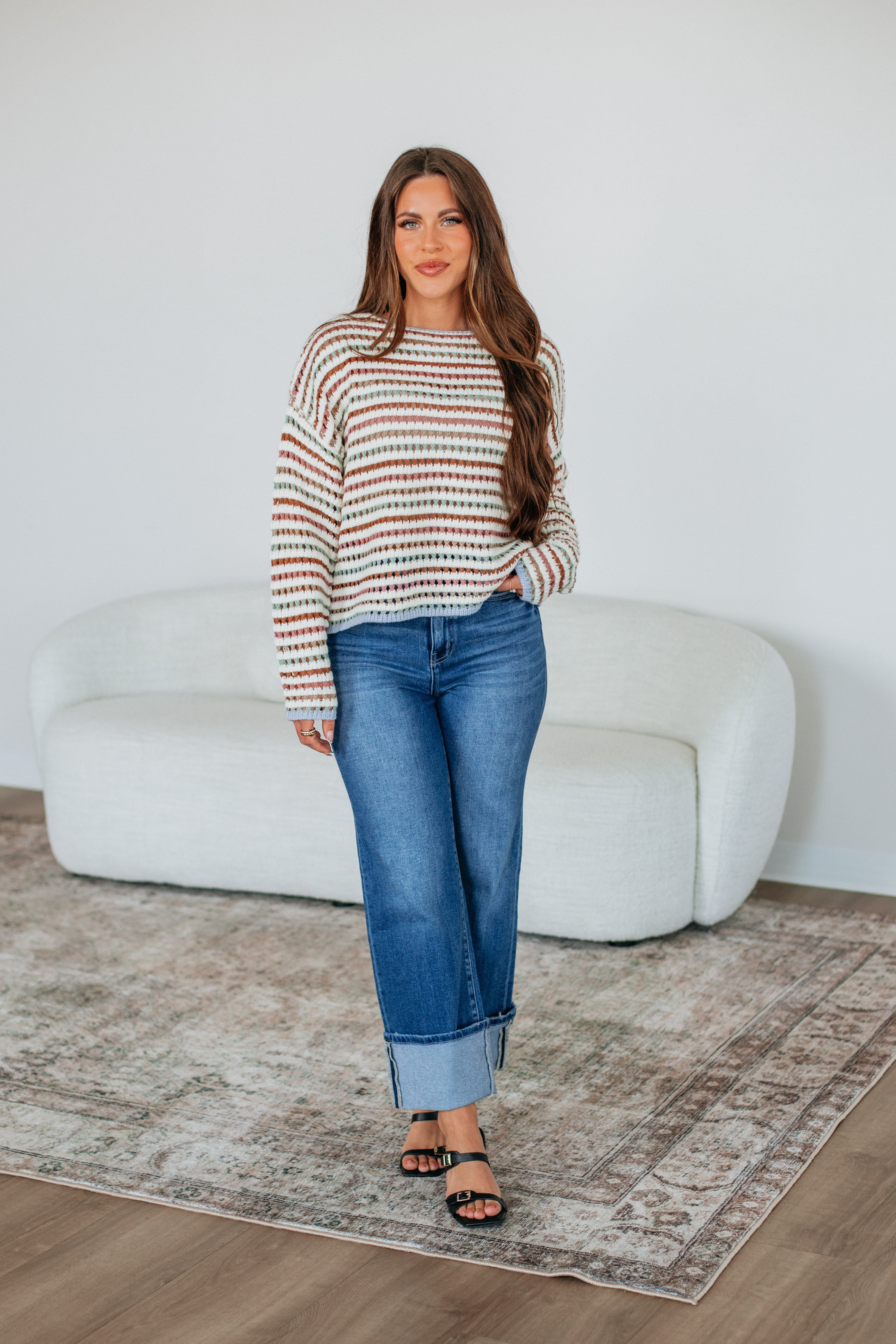 Inez Striped Sweater