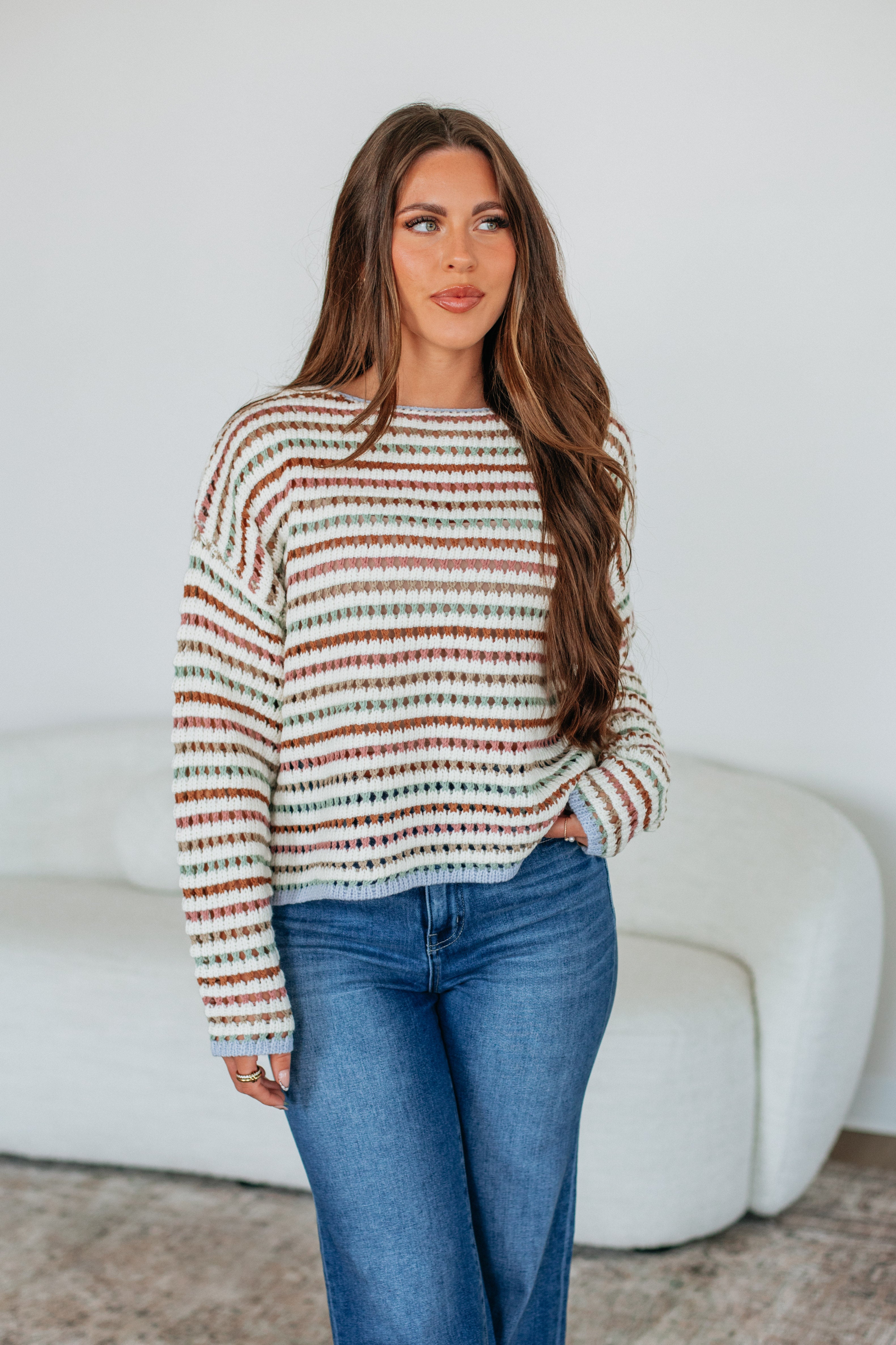 Inez Striped Sweater