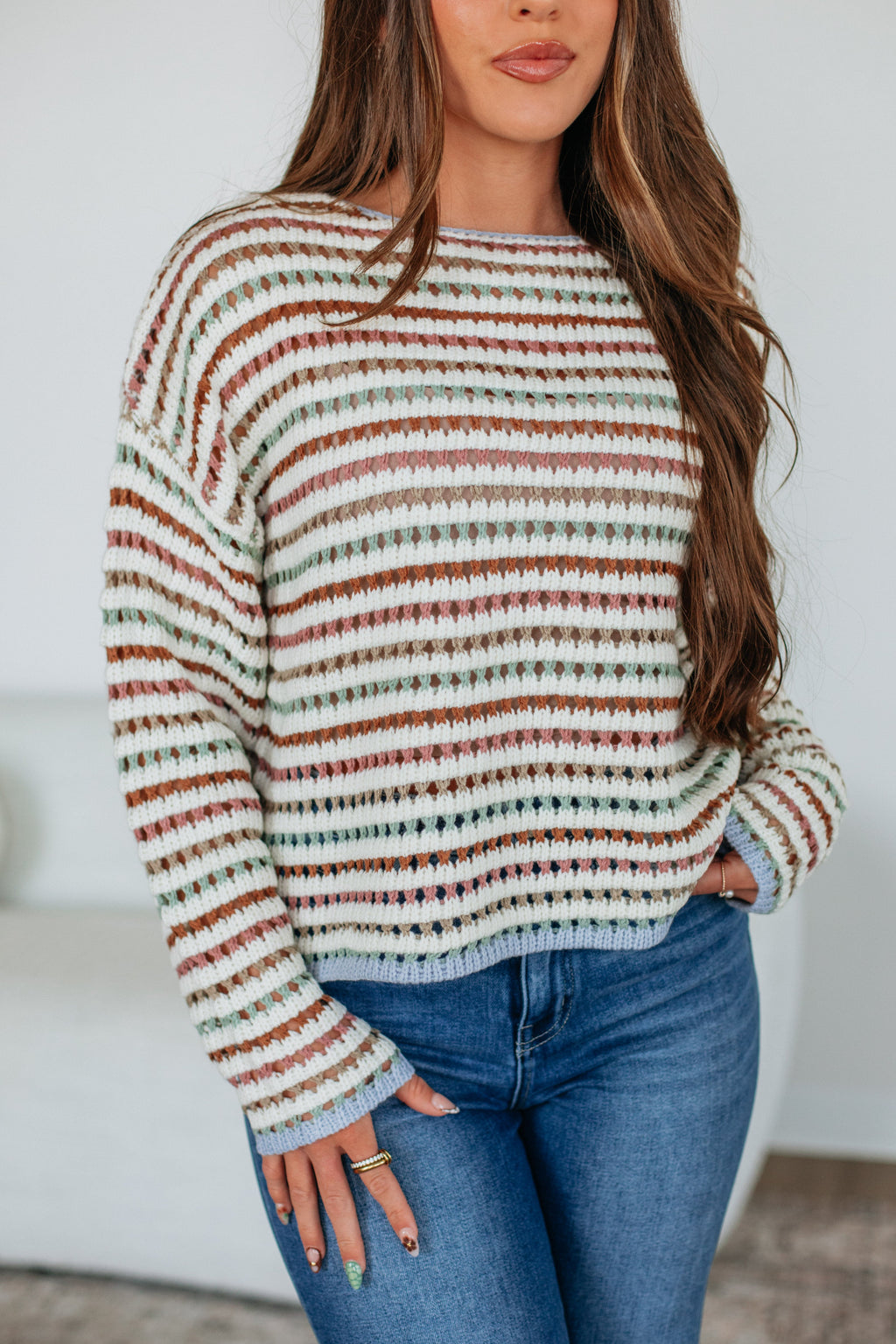 Inez Striped Sweater