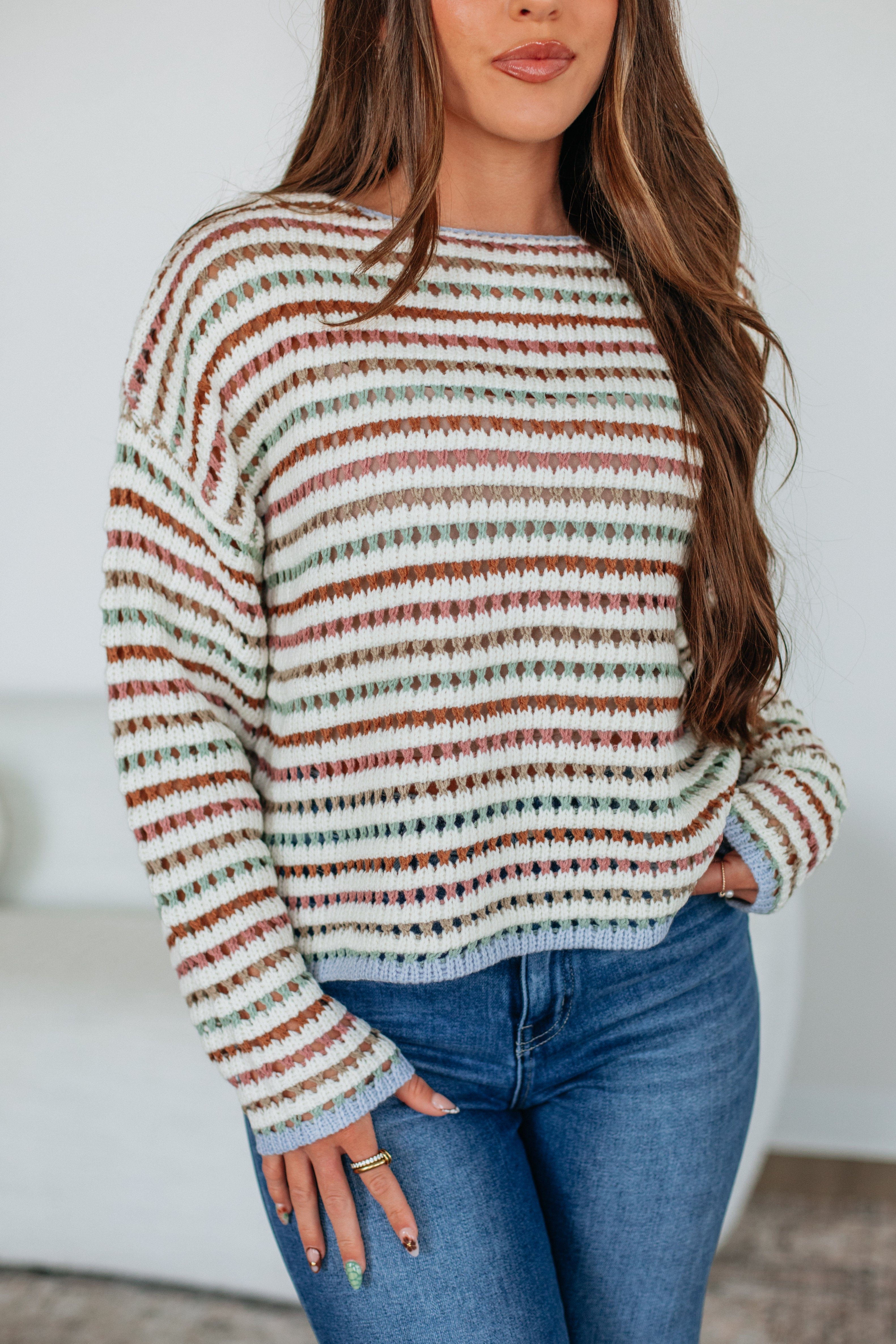 Inez Striped Sweater