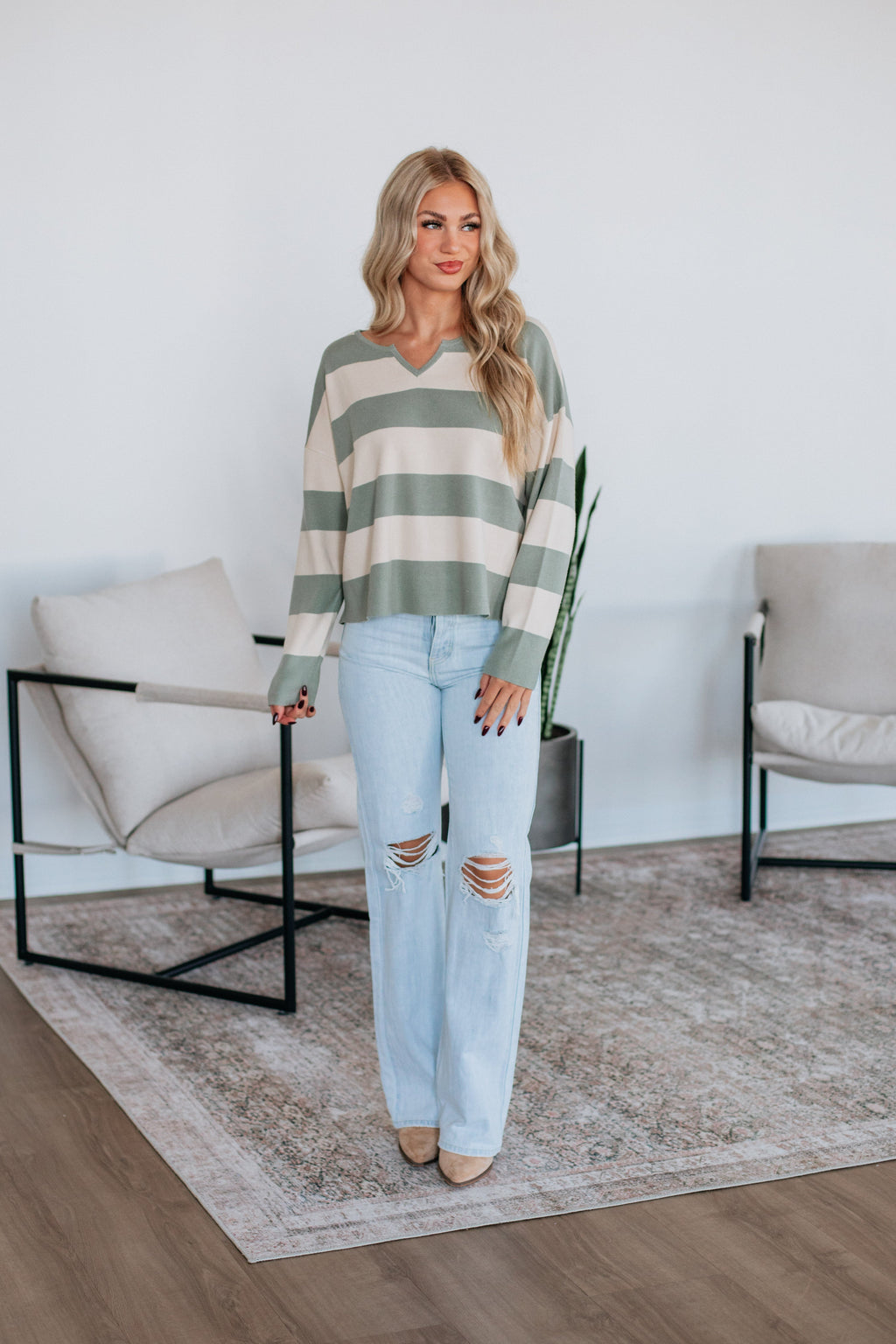 Janise Striped Sweater