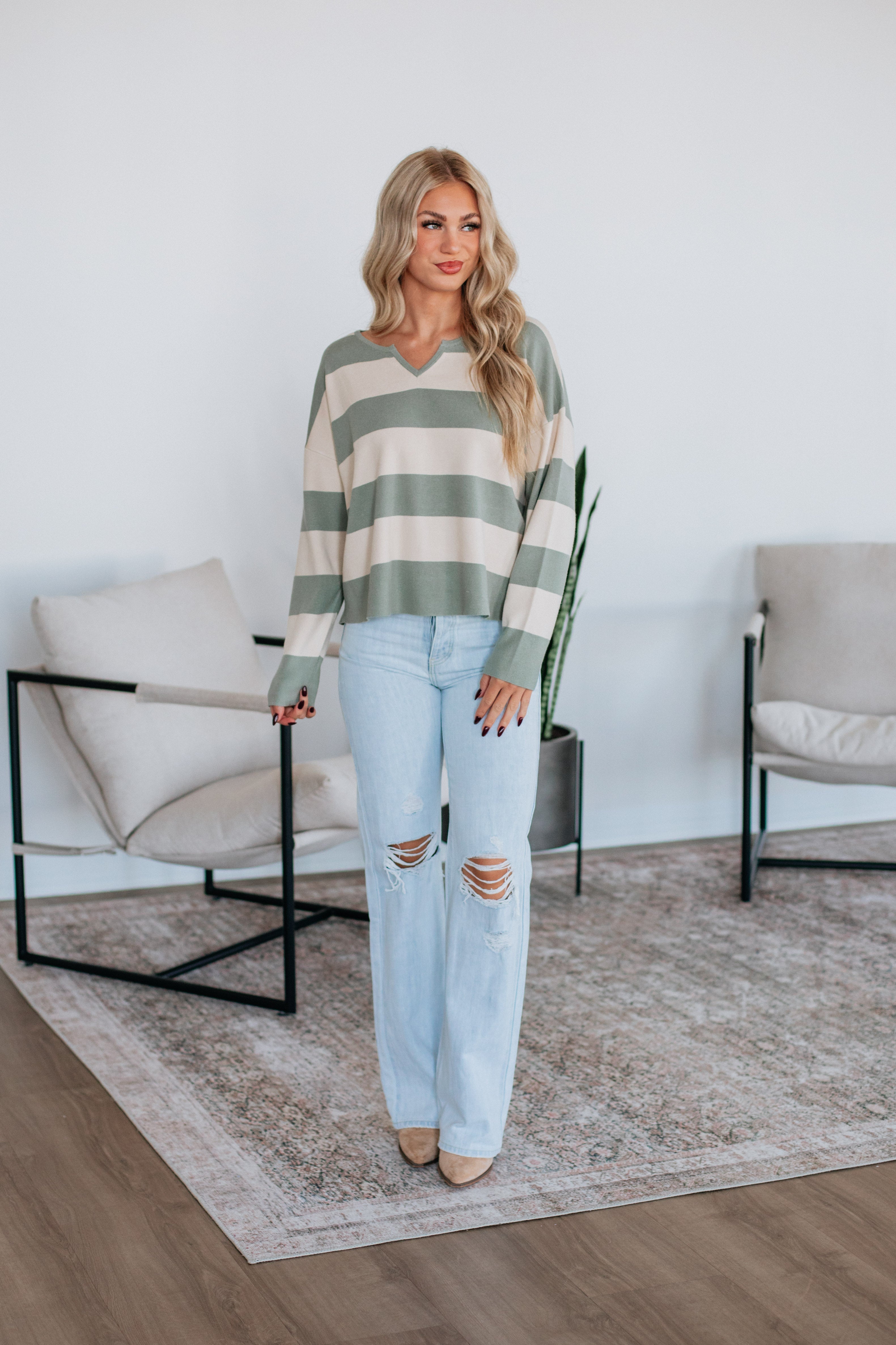 Janise Striped Sweater