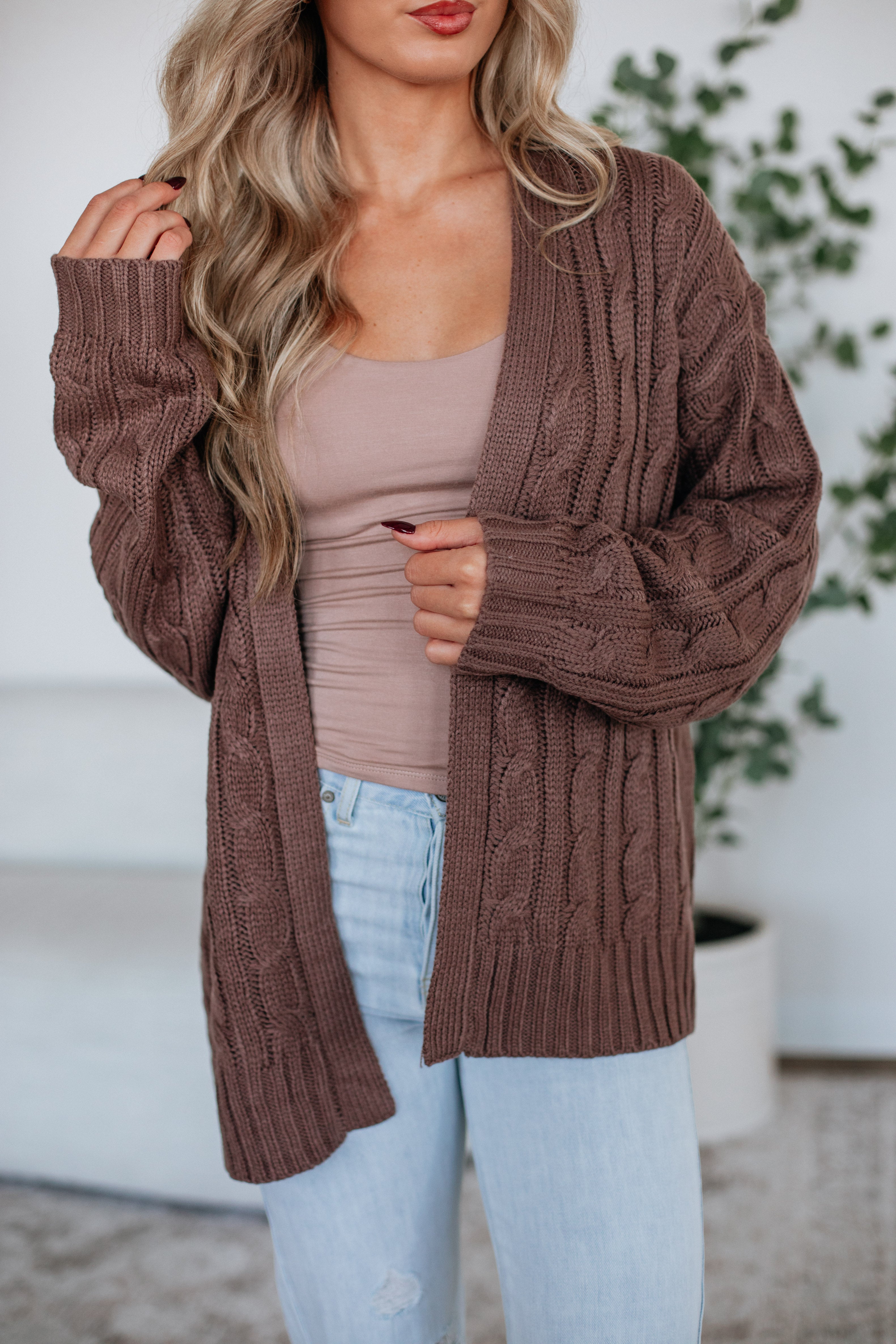 Shelly Cable Knit Cardigan