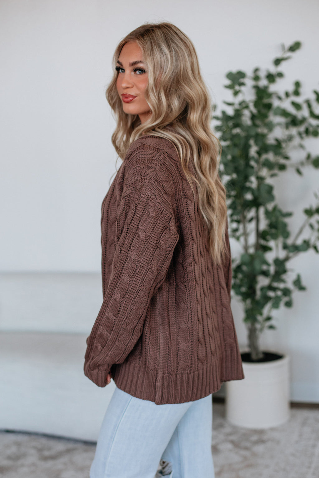 Shelly Cable Knit Cardigan
