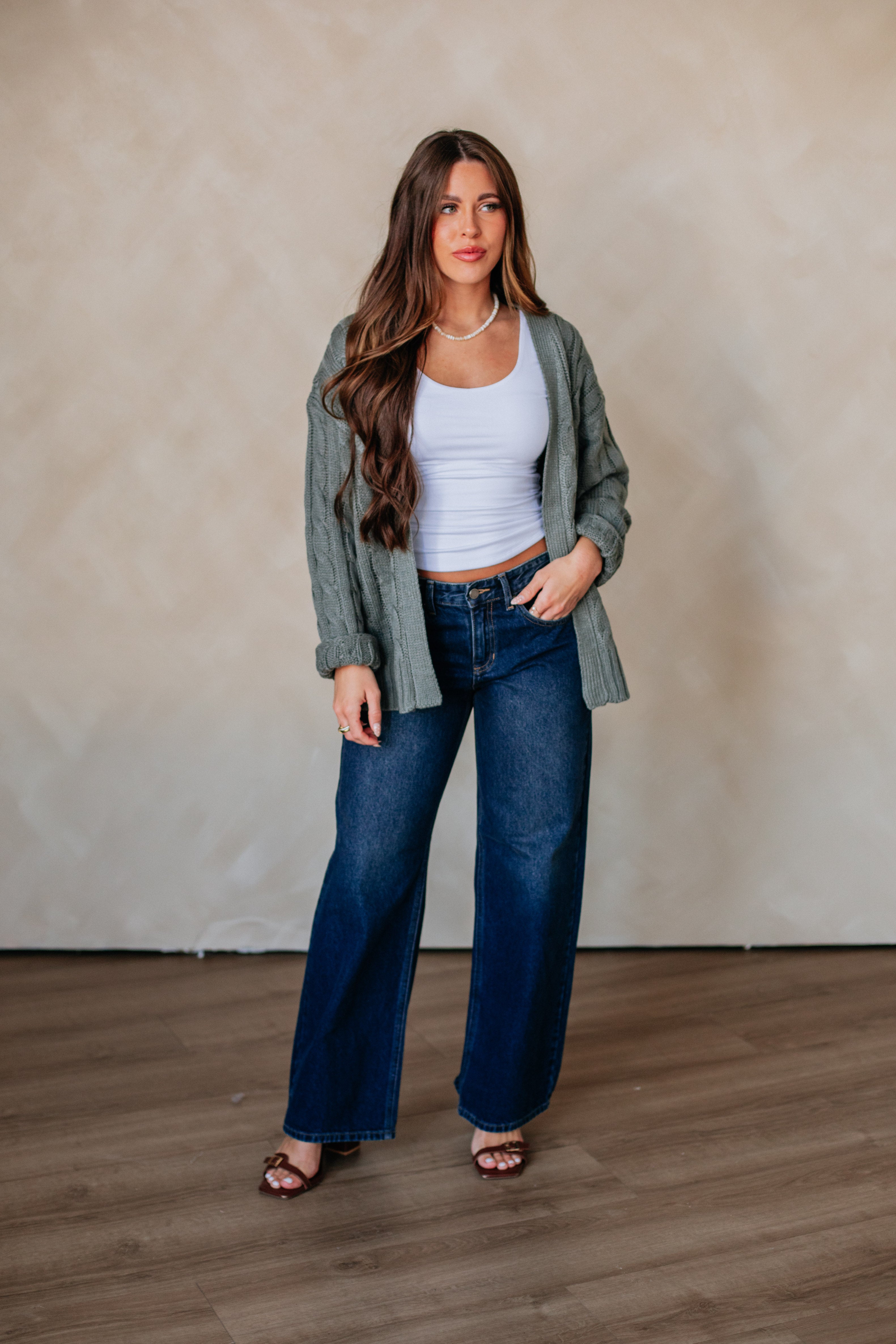 Shelly Cable Knit Cardigan