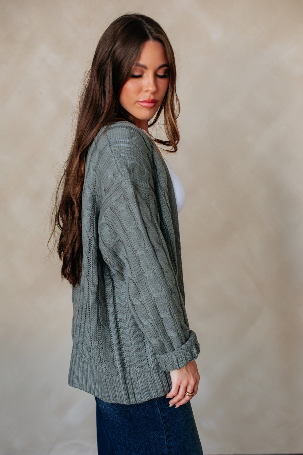 Shelly Cable Knit Cardigan