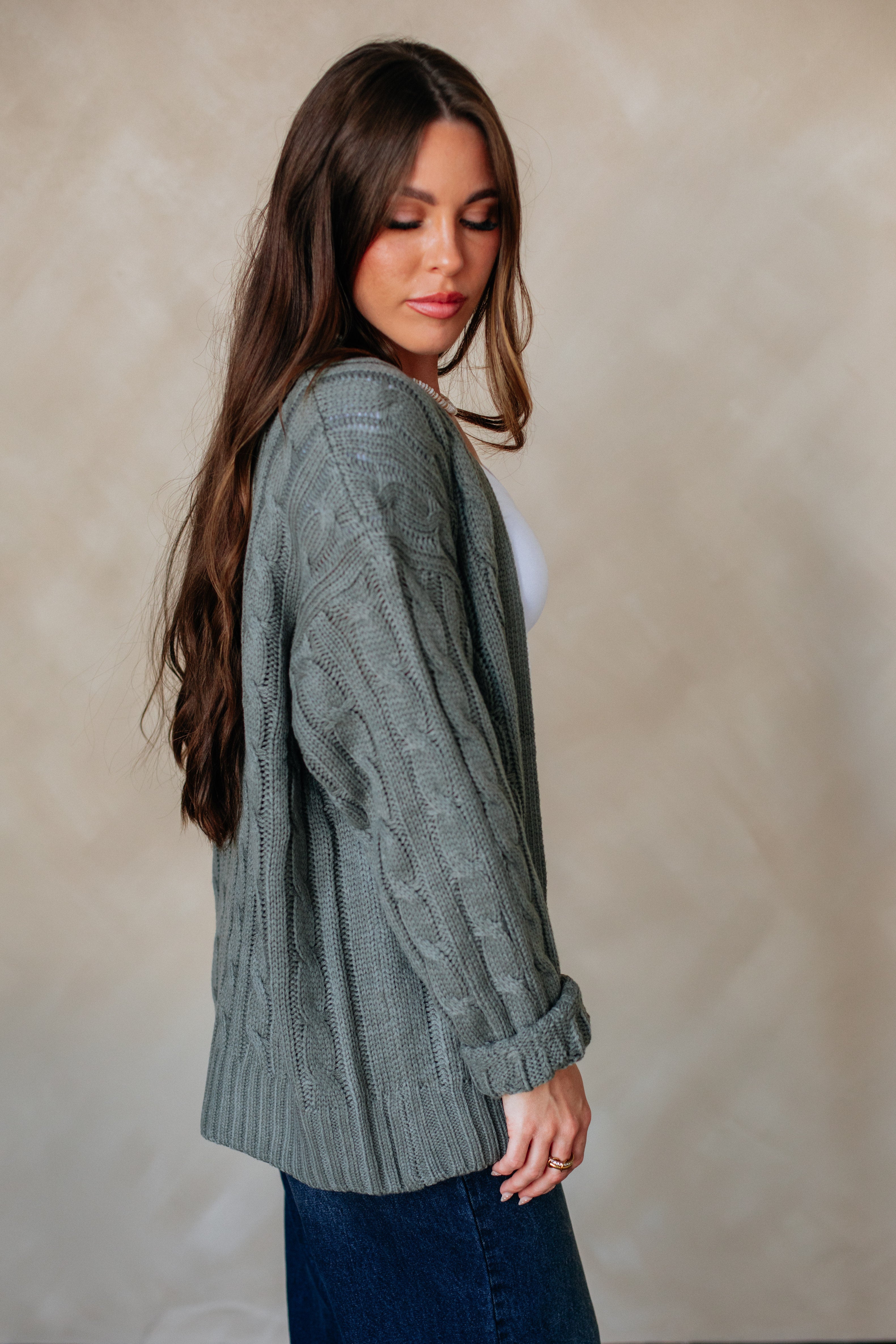 Shelly Cable Knit Cardigan