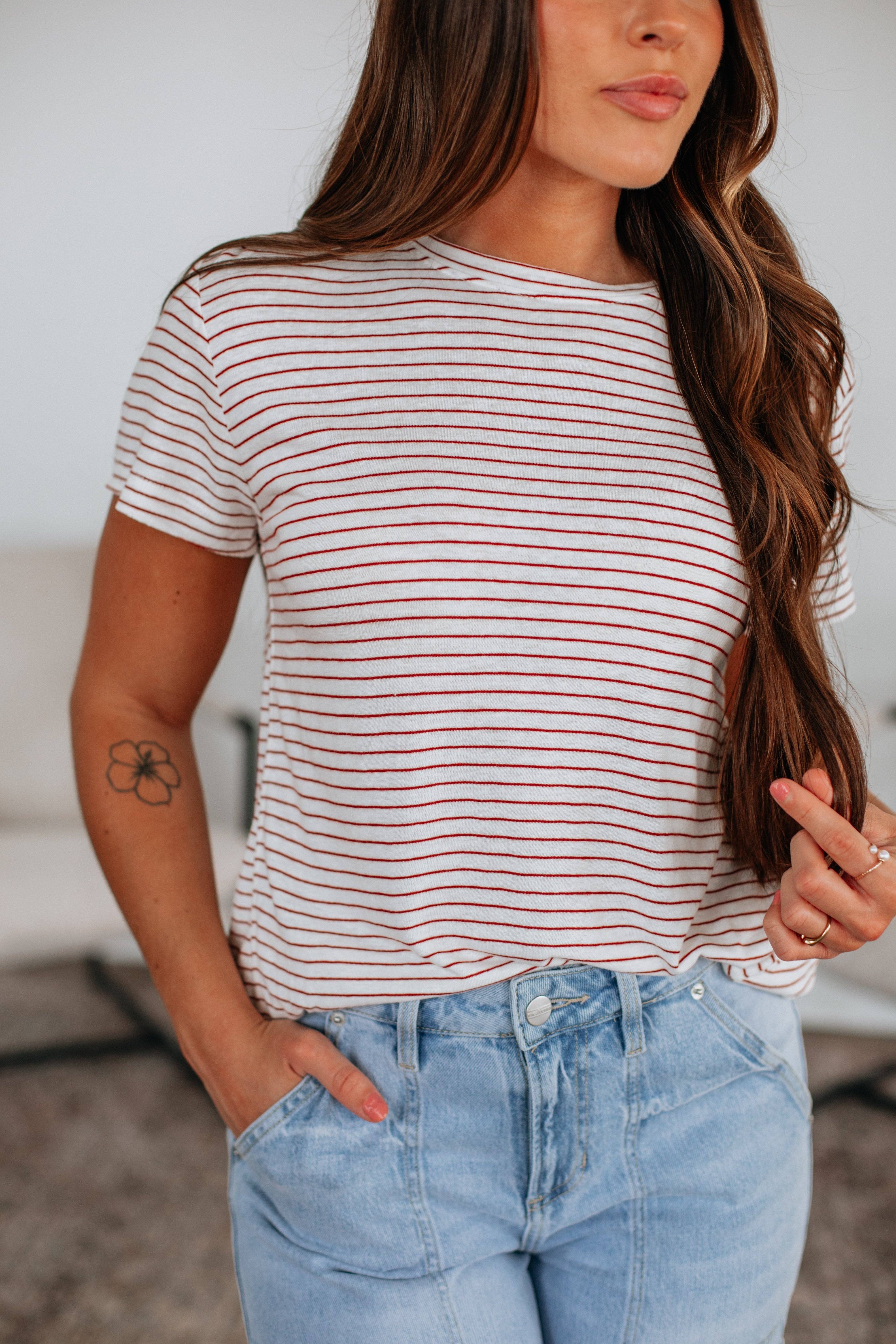 Brandy Striped Tee
