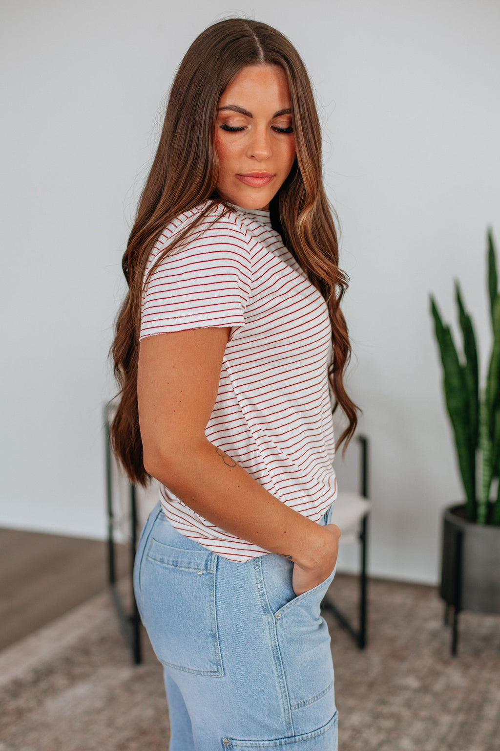 Brandy Striped Tee