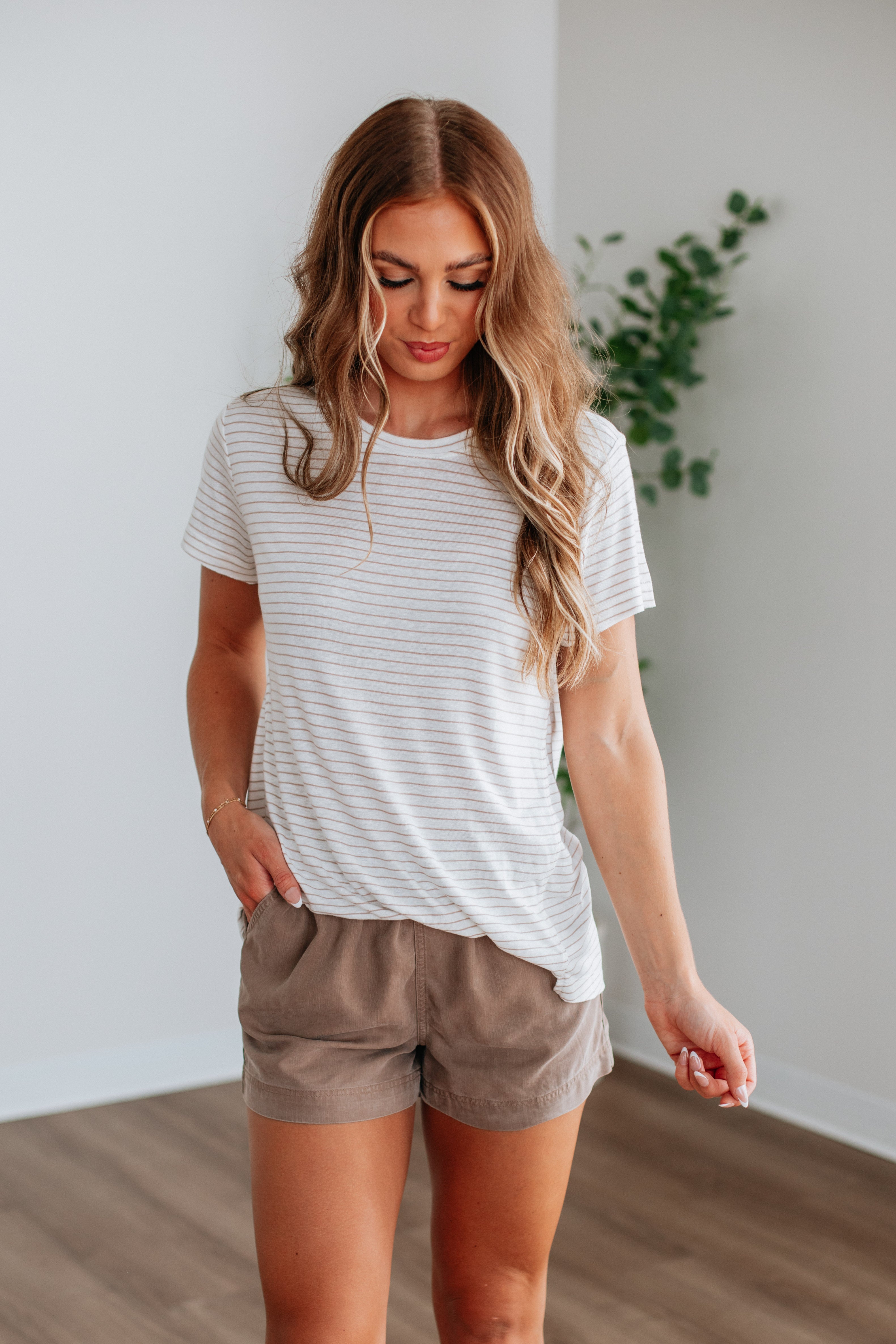 Brandy Striped Tee