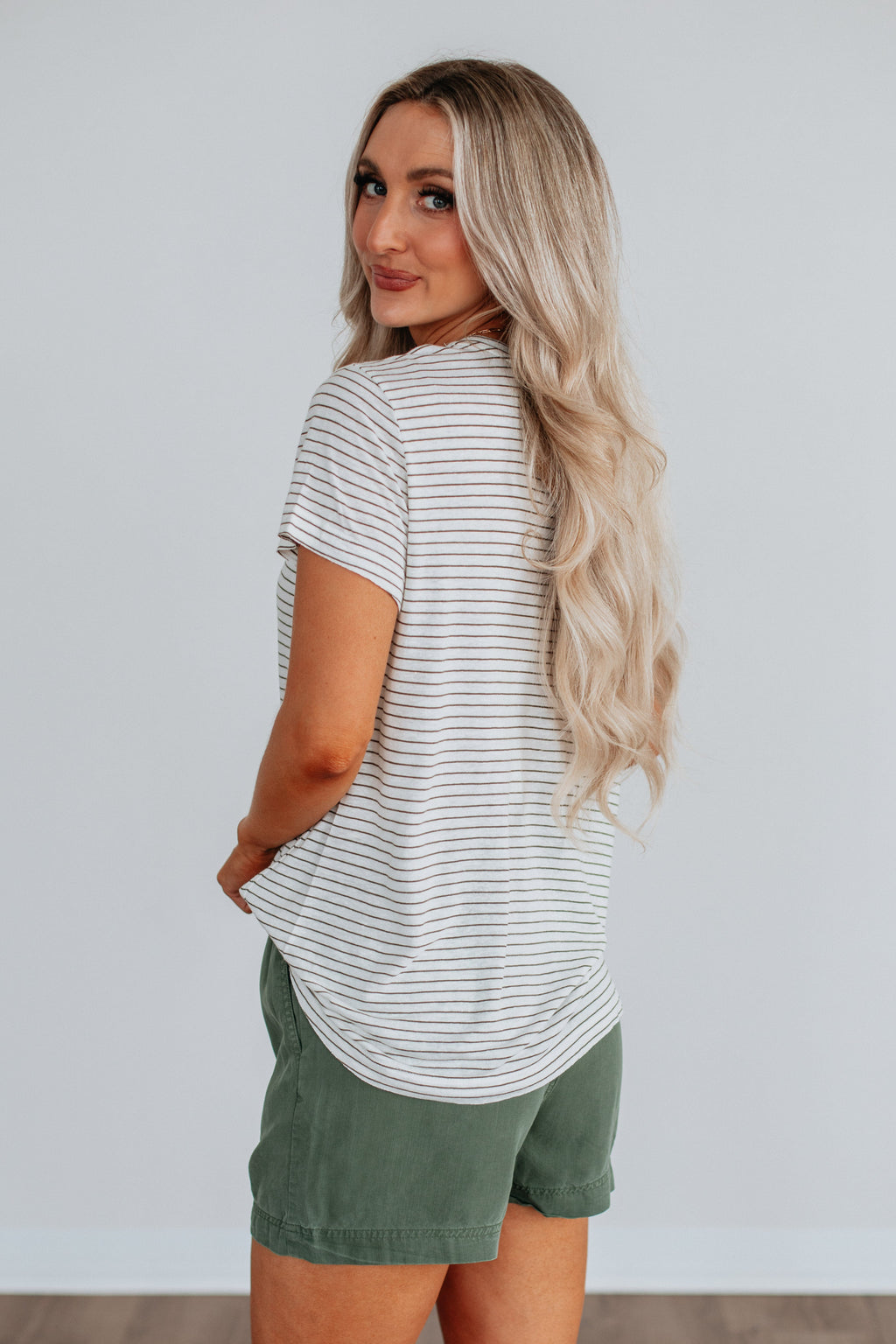 Brandy Striped Tee
