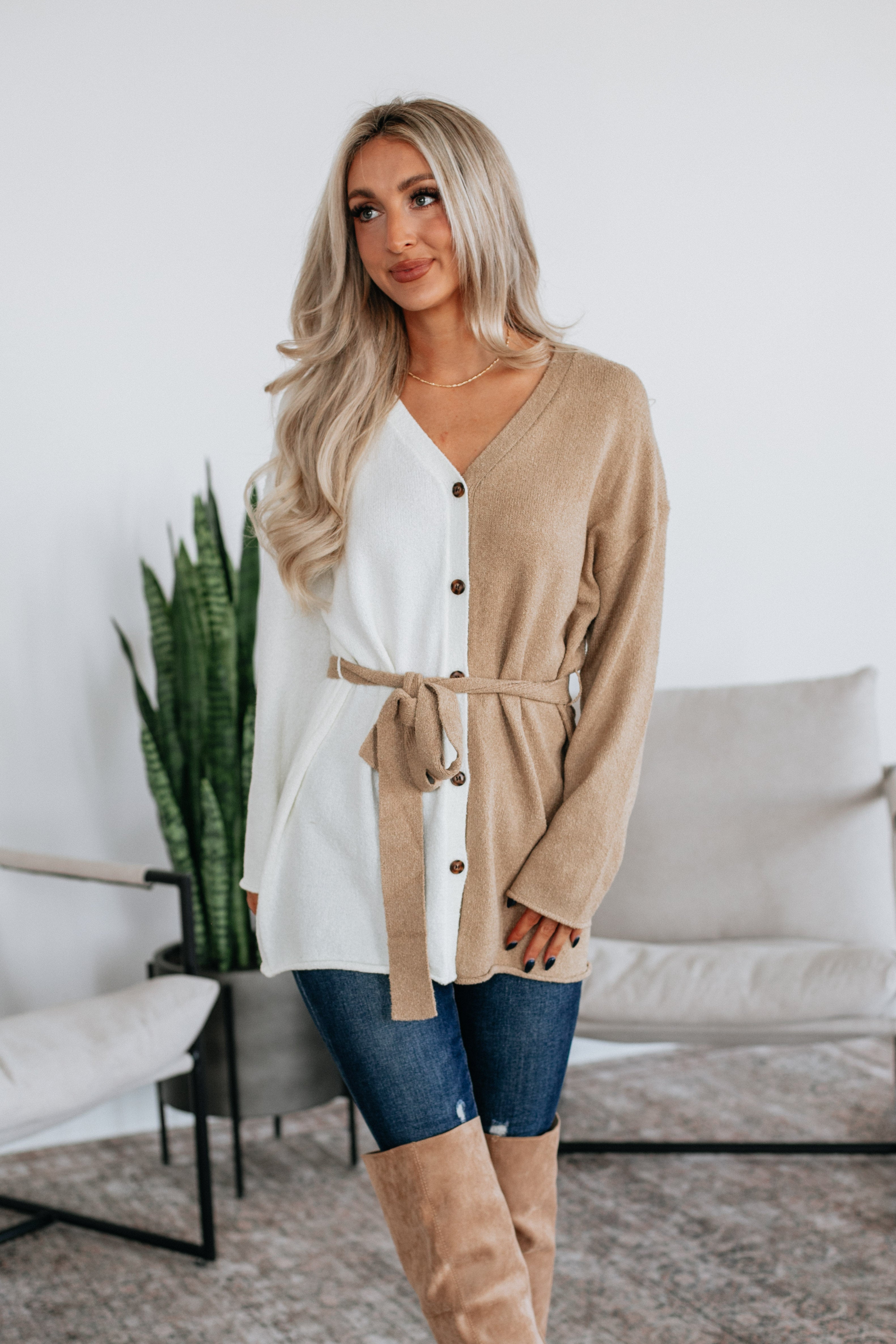 Leia Colorblock Cardigan