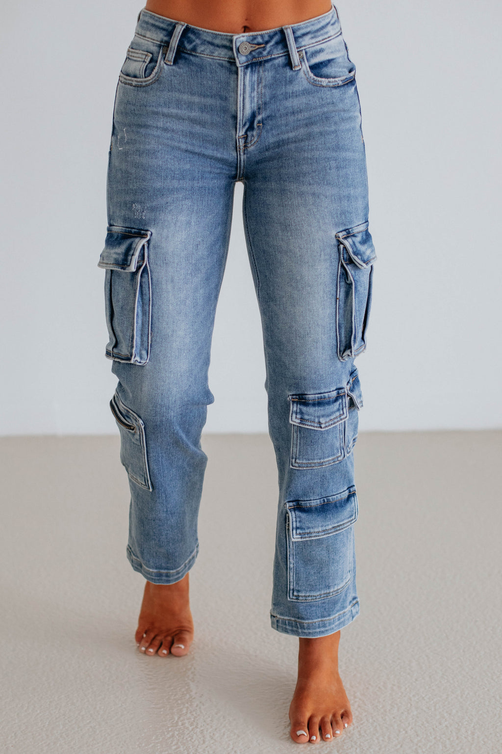 Tracey Hidden Cargo Jeans - Staredown