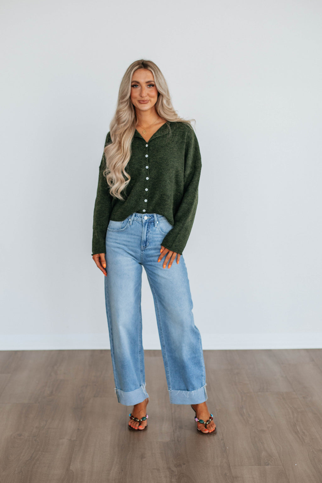 Brooke Cardigan - Pine