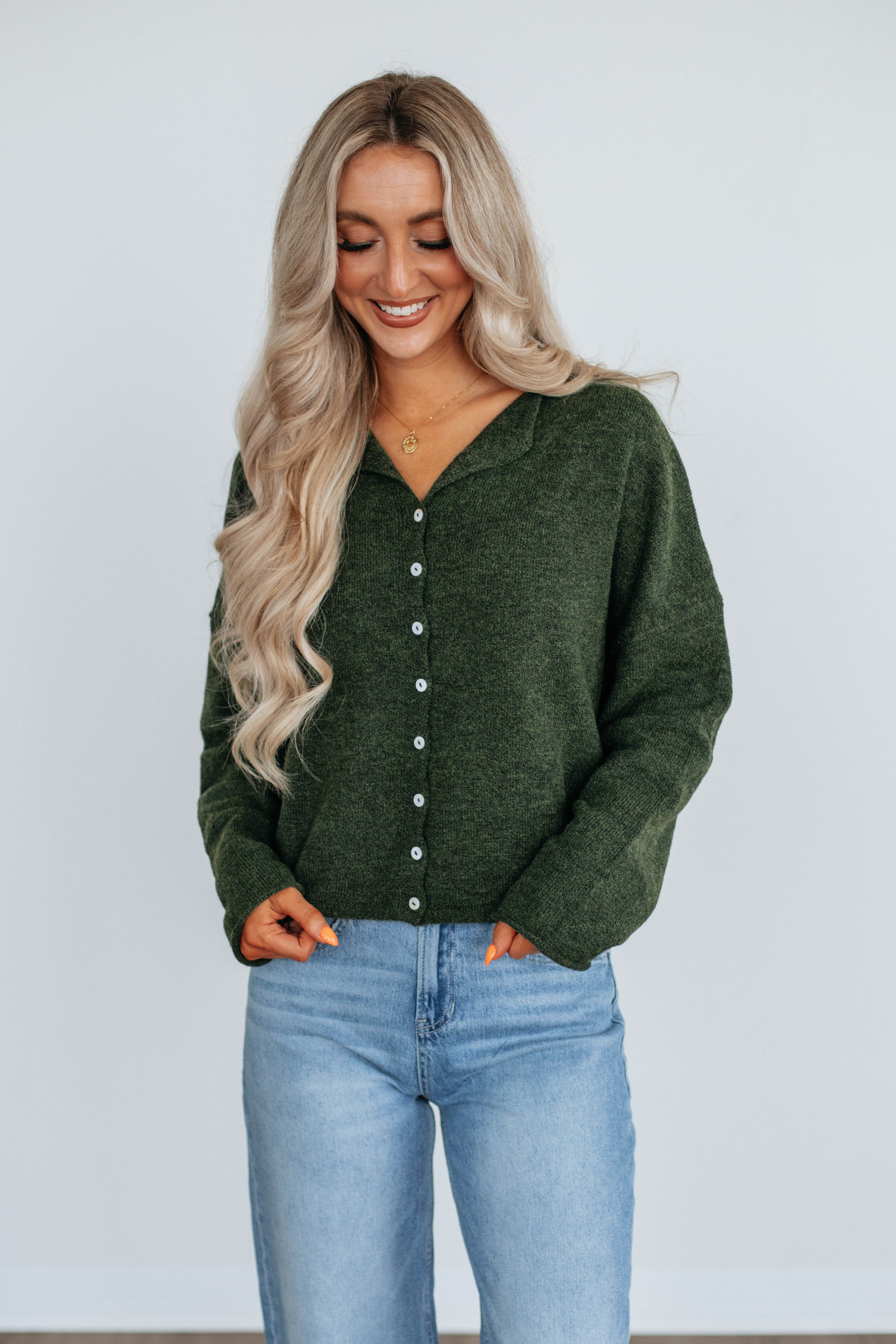 Brooke Cardigan - Pine