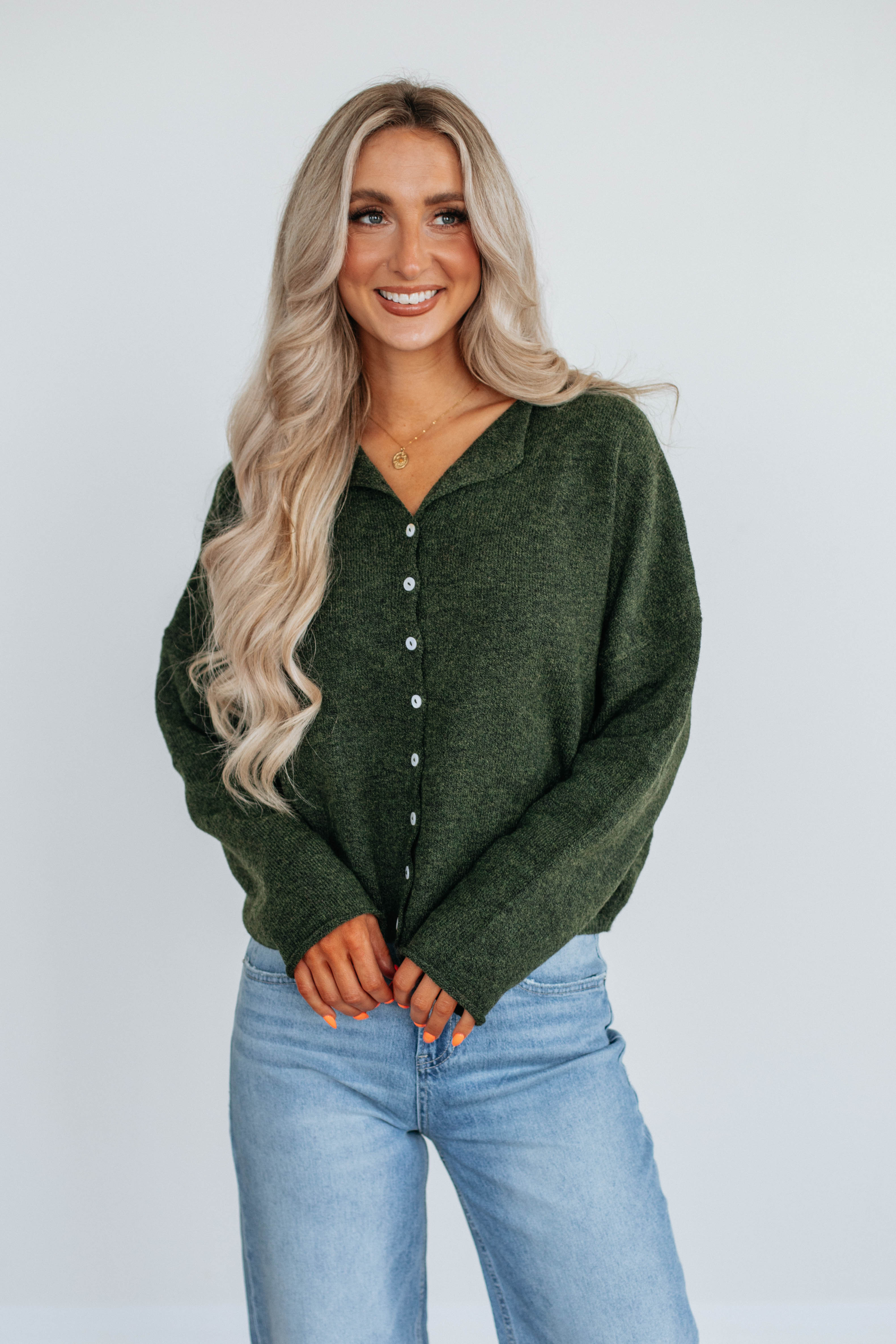 Brooke Cardigan - Pine