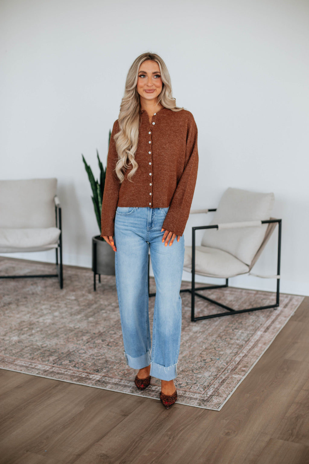 Brooke Cardigan - Walnut