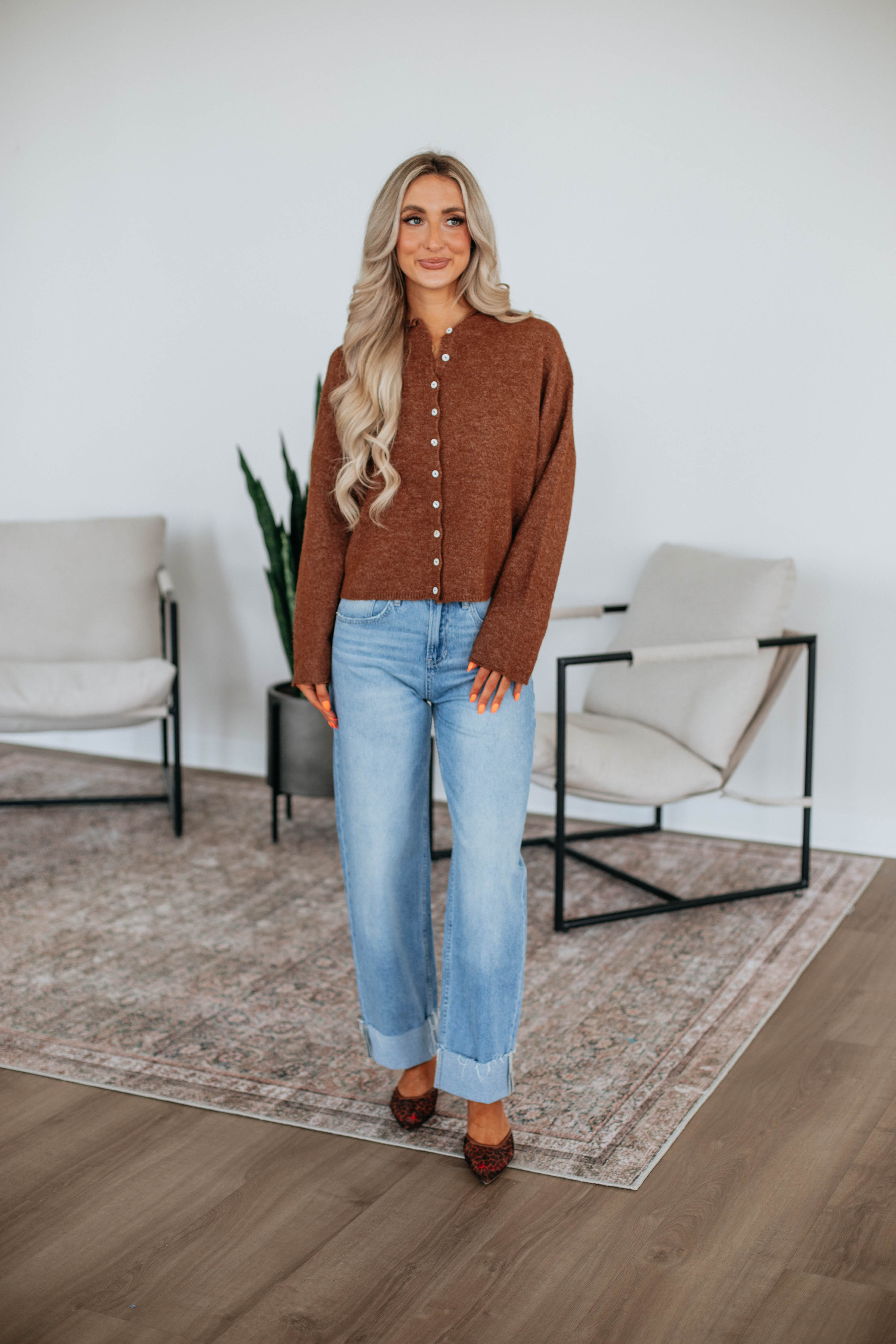 Brooke Cardigan - Walnut