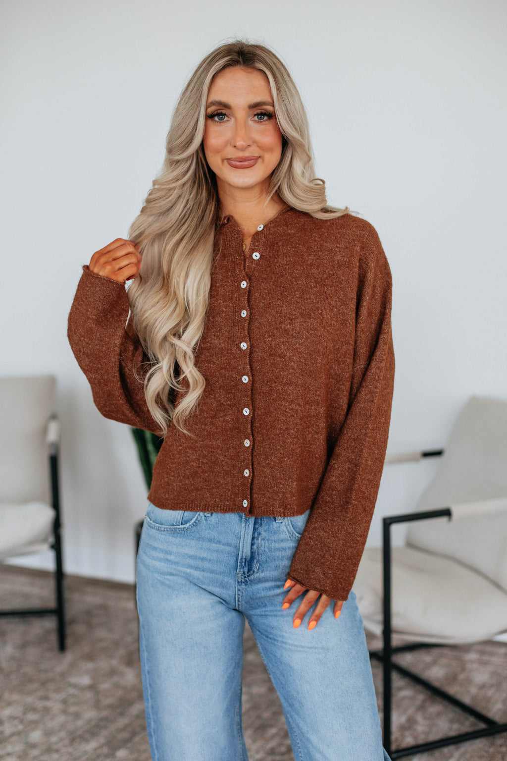 Brooke Cardigan - Walnut