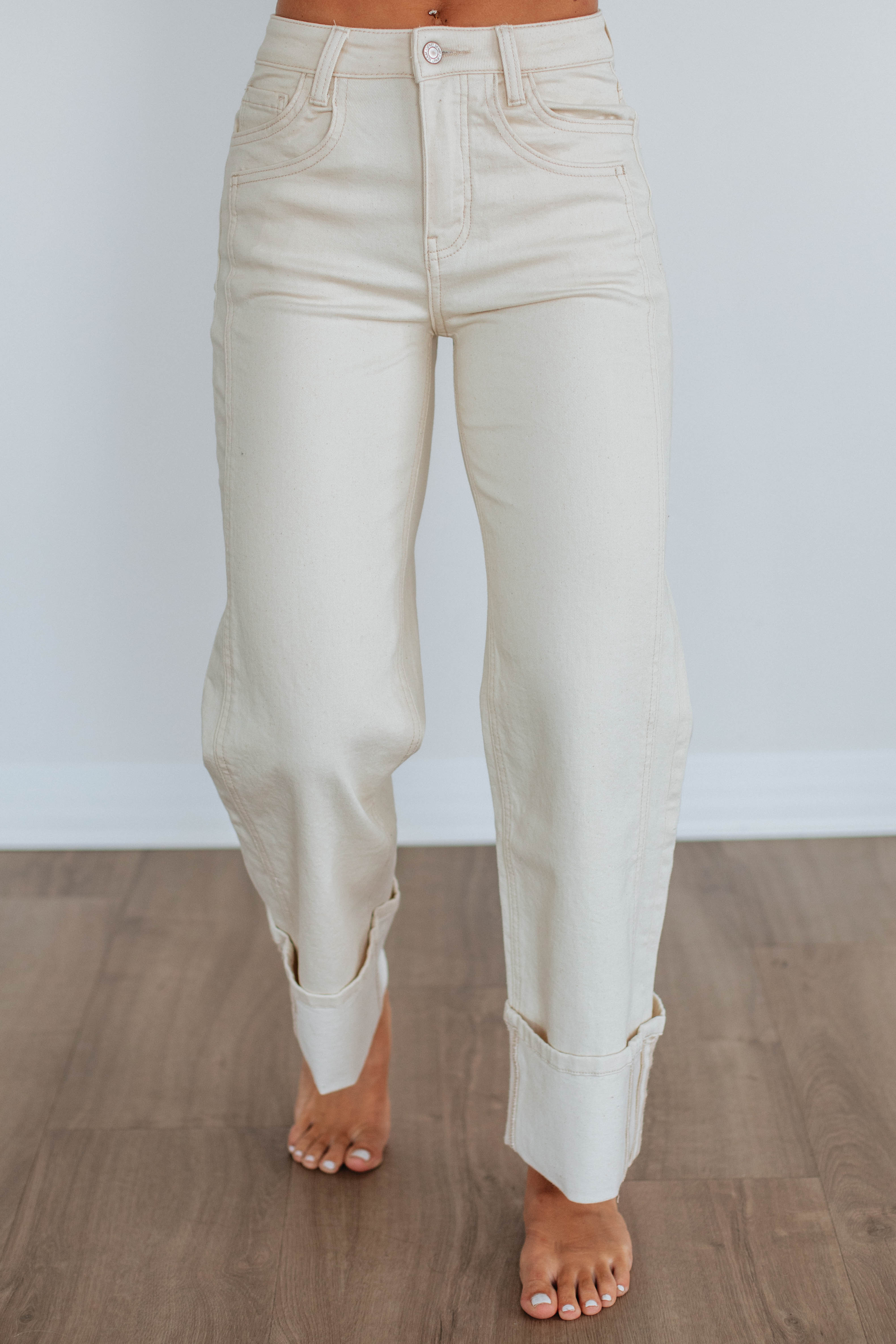 Olivia Vervet Jeans - Natural