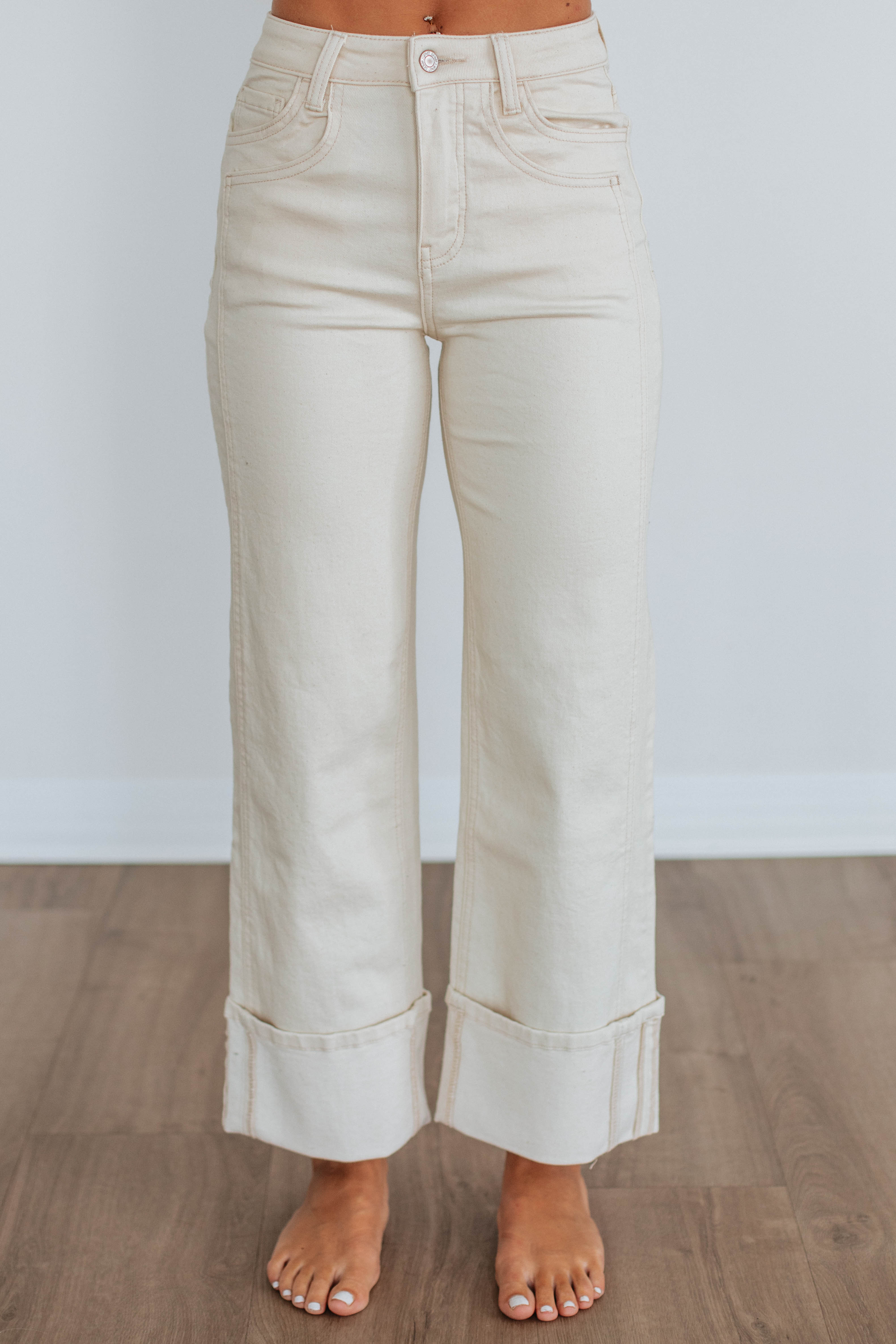 Olivia Vervet Jeans - Natural