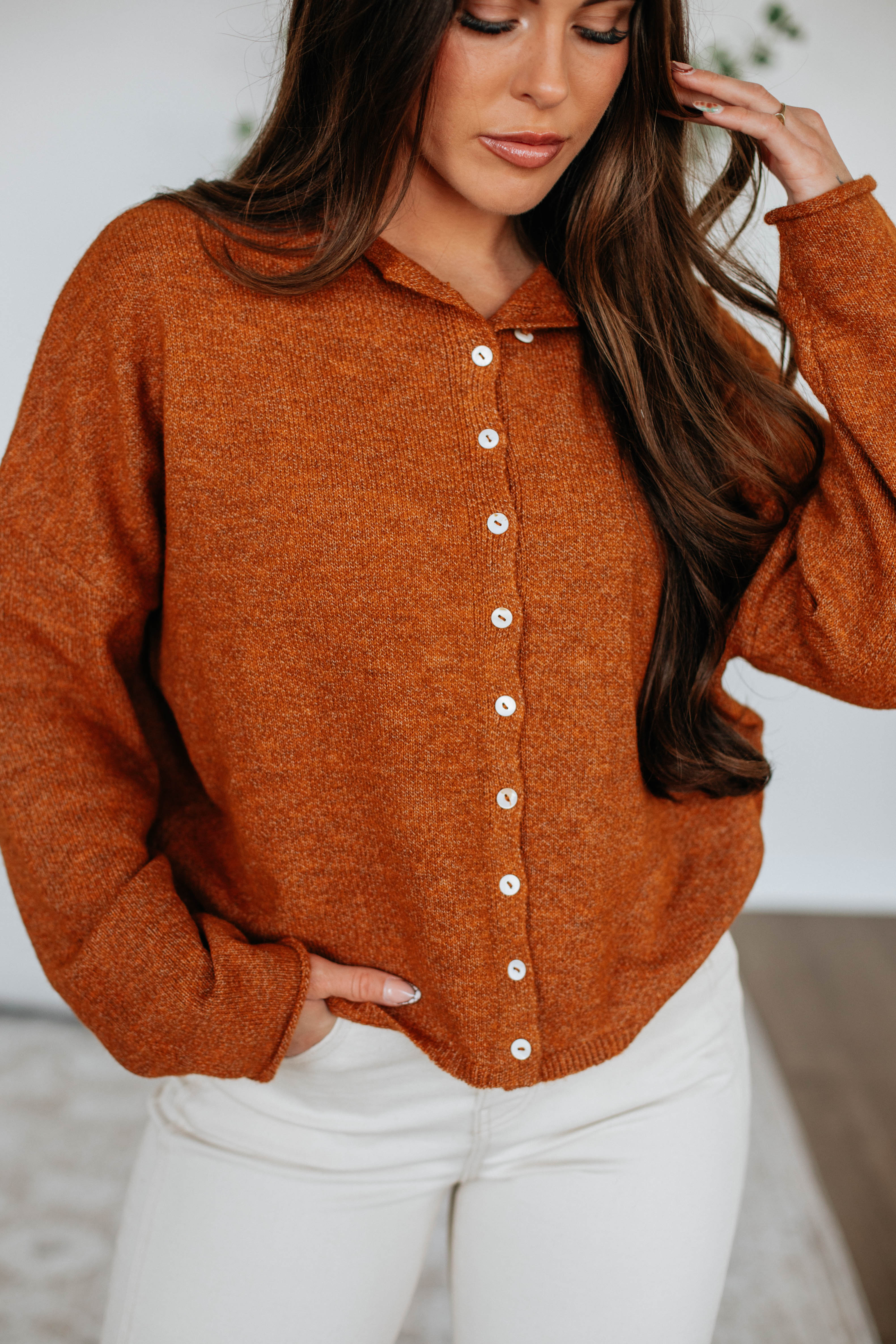 Brooke Cardigan - Rust