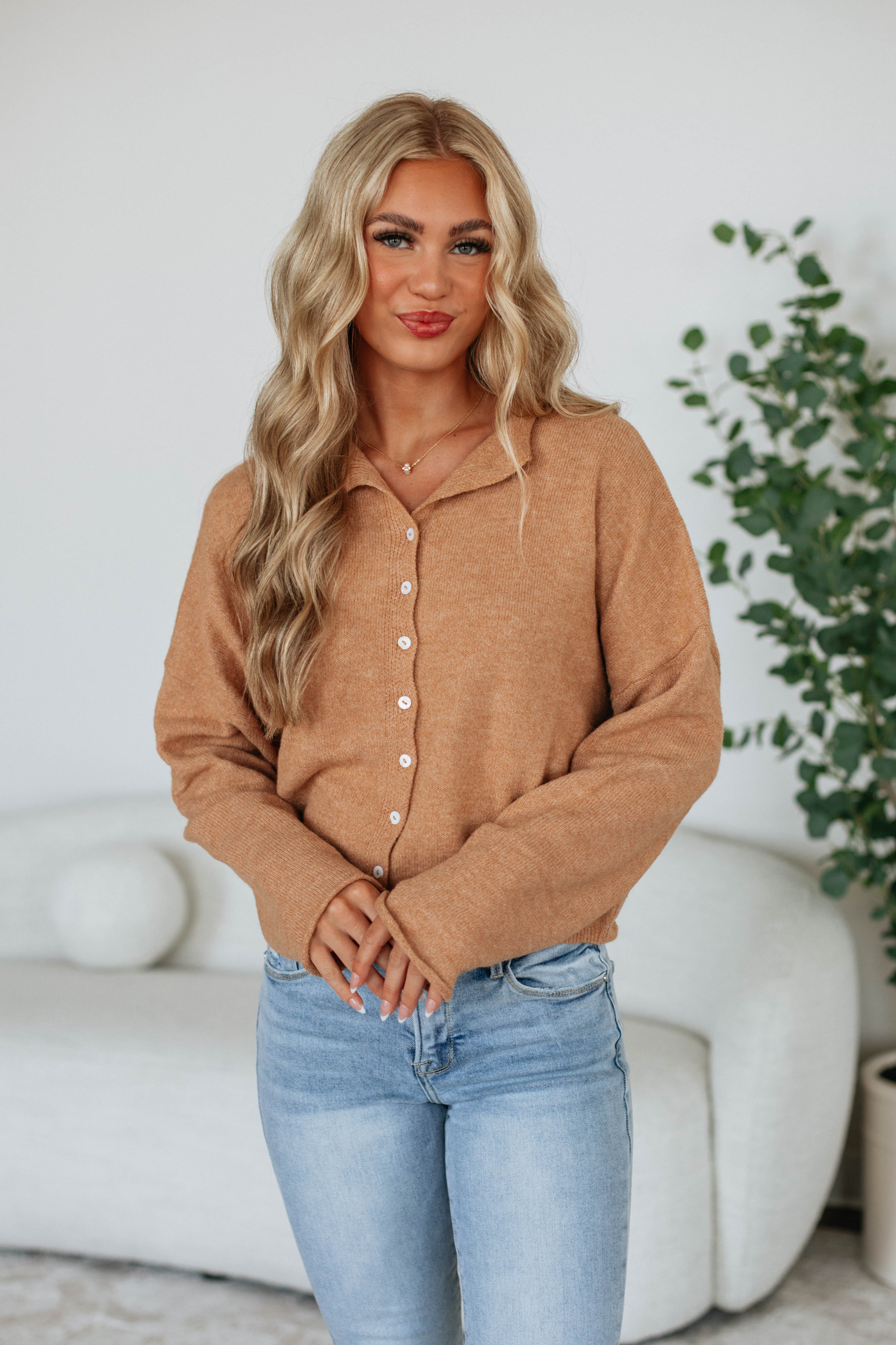Brooke Cardigan - Camel
