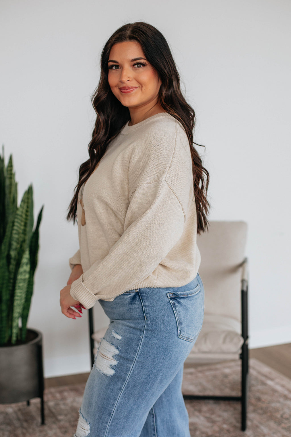 Unbearably Cute Sweater - Cream