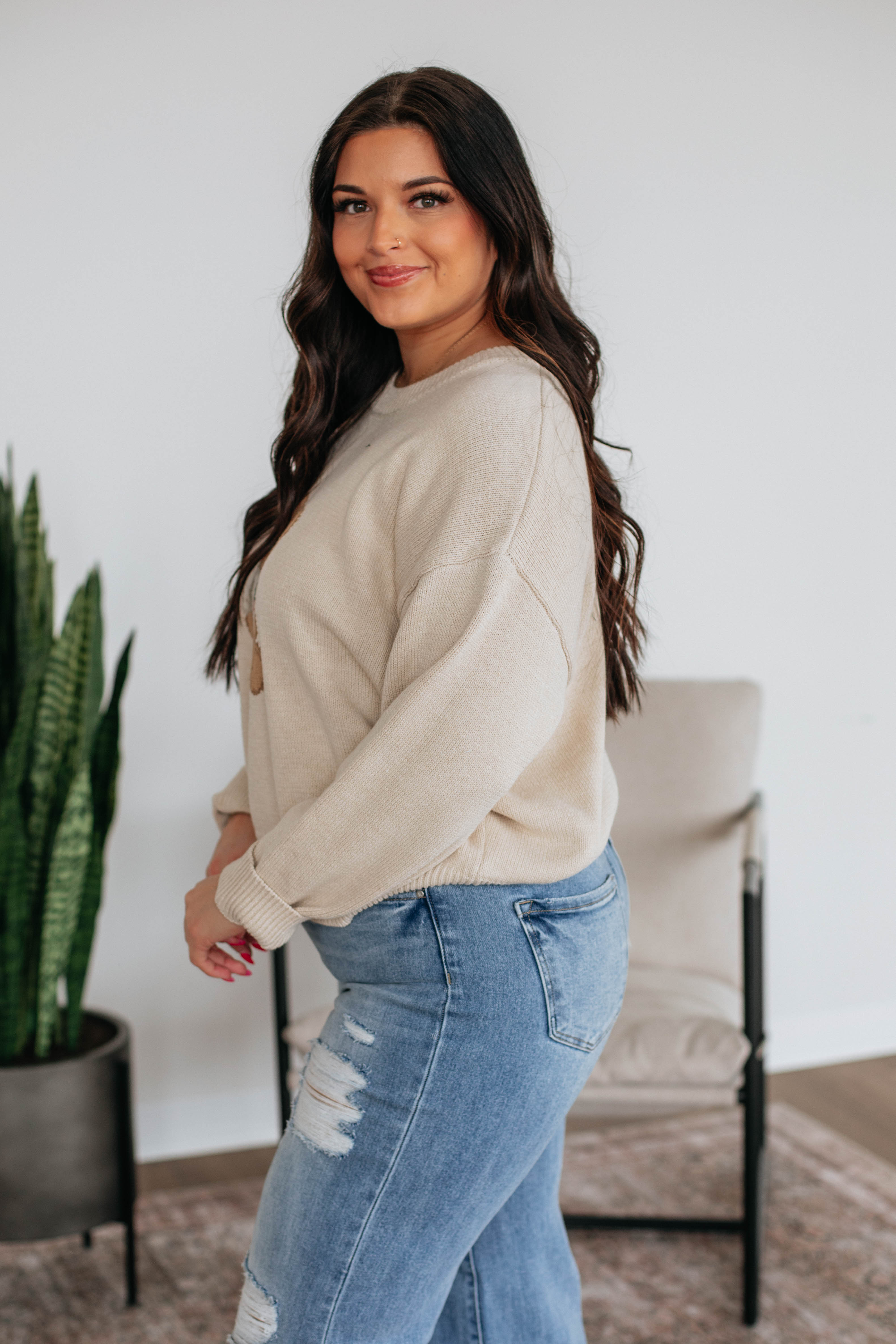 Unbearably Cute Sweater - Cream