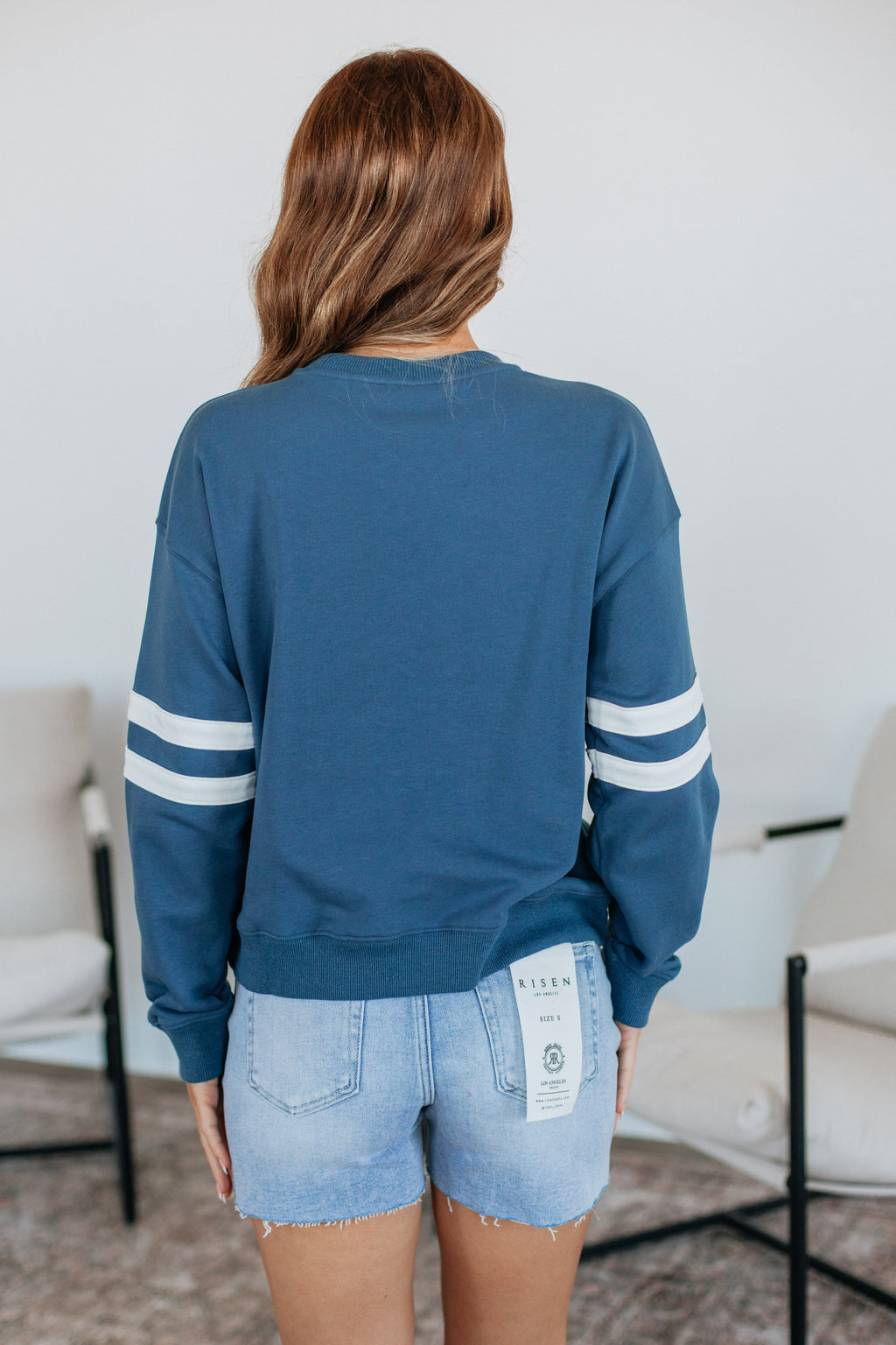 Varsity Pullover - Navy