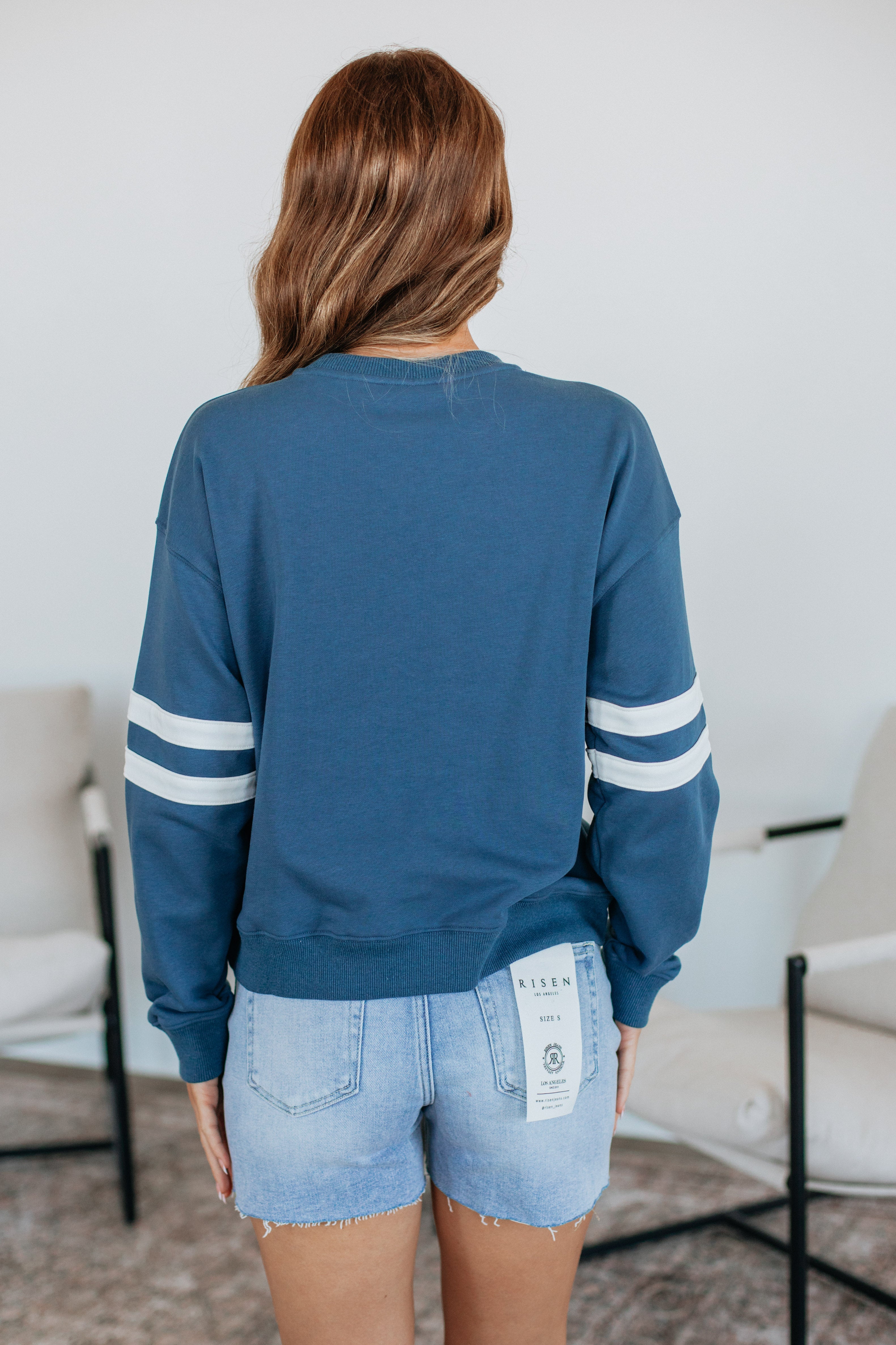 Varsity Pullover - Navy