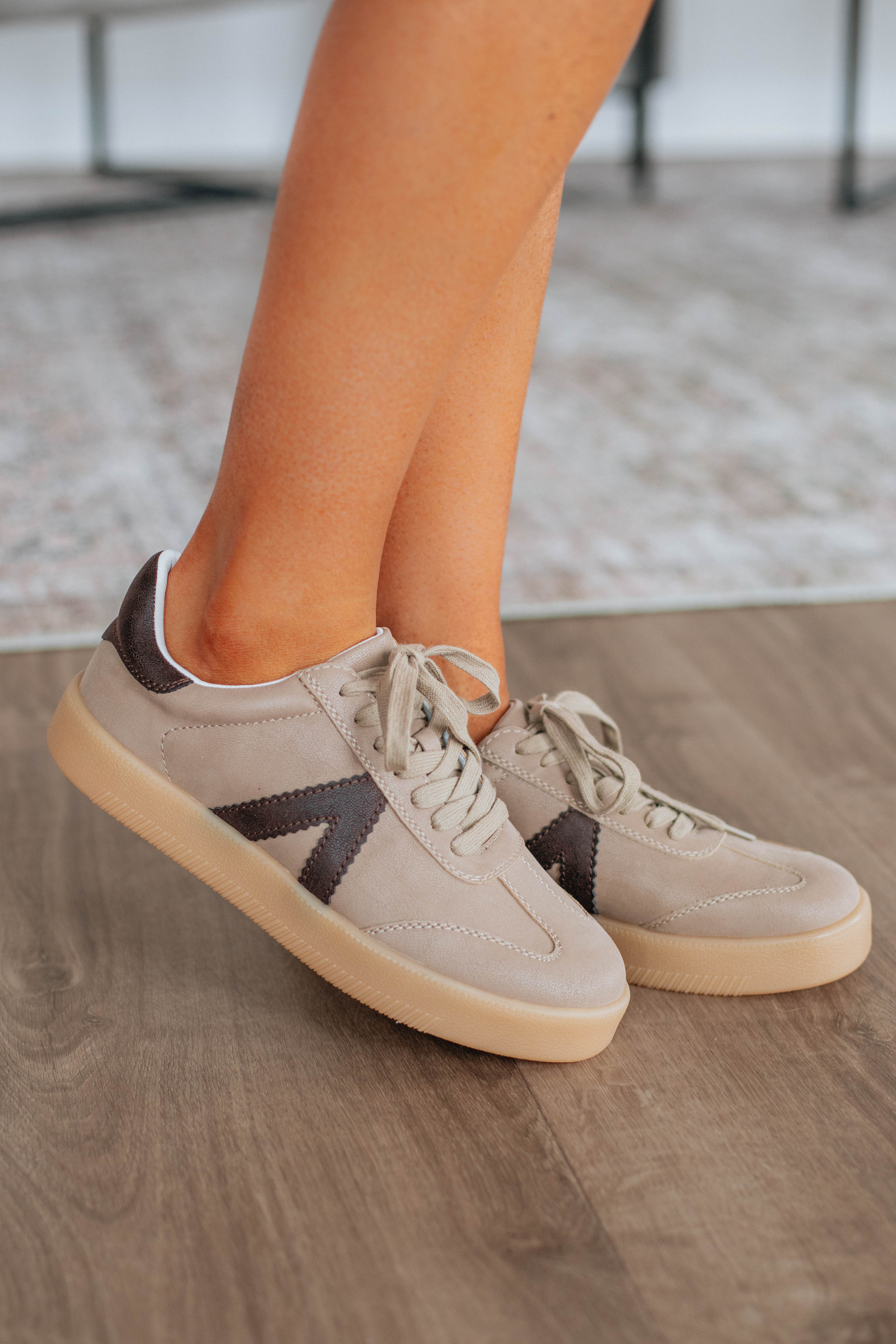 Watch Your Step Sneakers - Khaki Mix