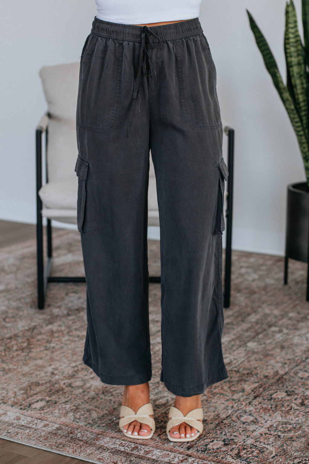 Wylie Cargo Pants - Charcoal