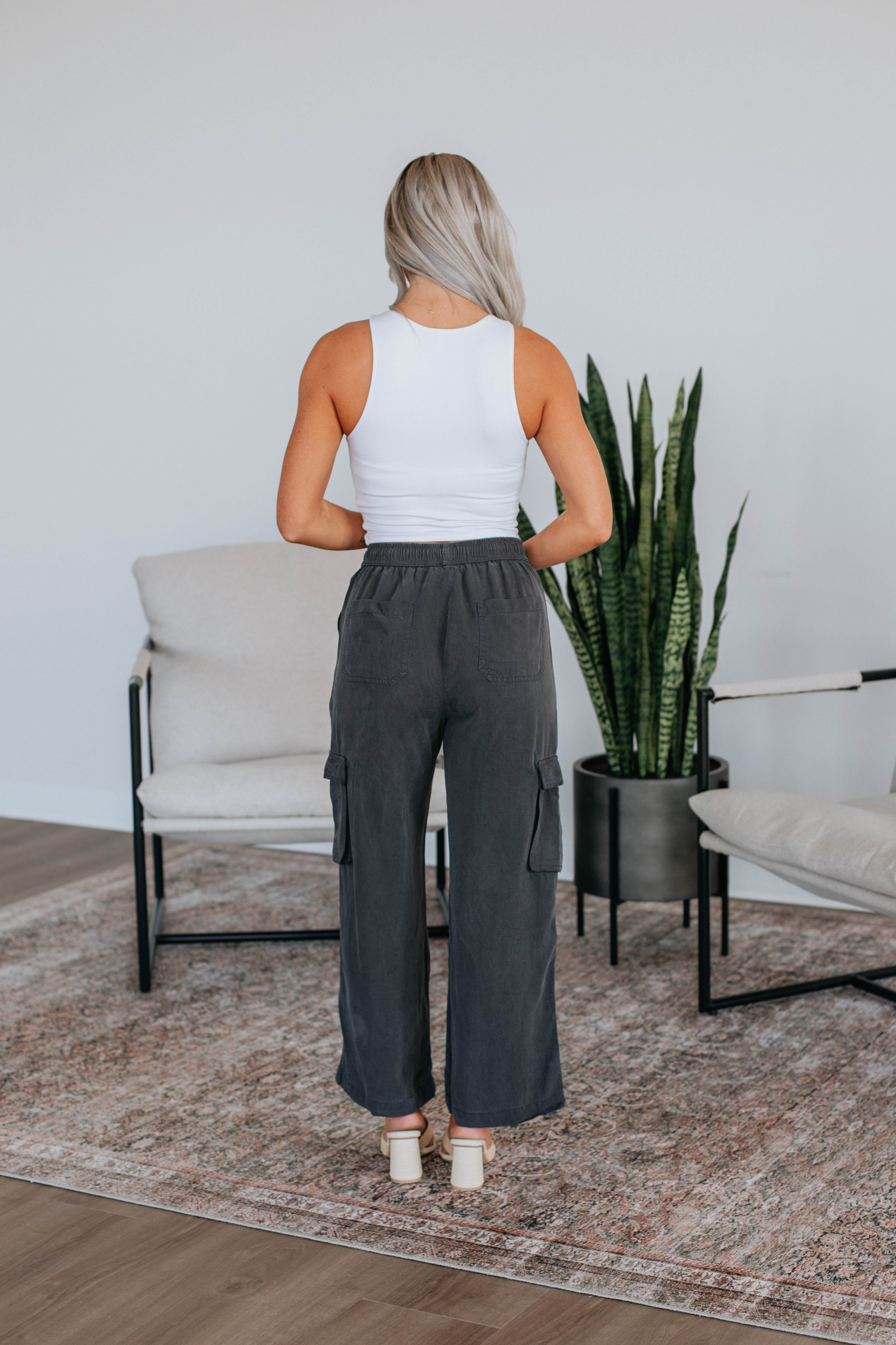 Wylie Cargo Pants - Charcoal