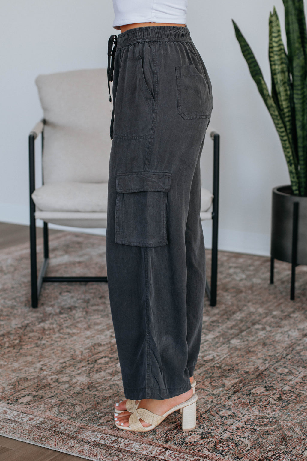 Wylie Cargo Pants - Charcoal