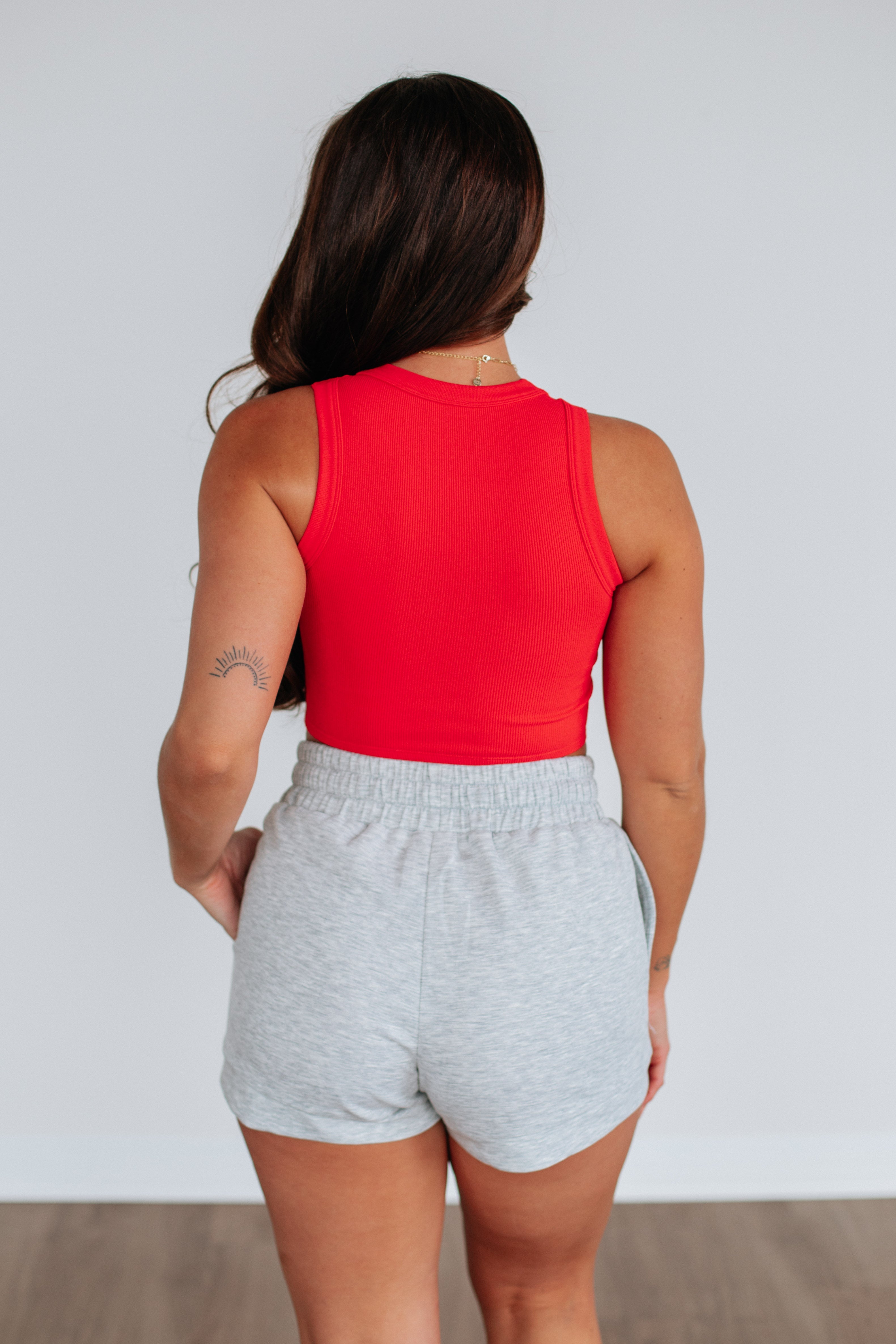 Whitley Ribbed Tank - Heatwave