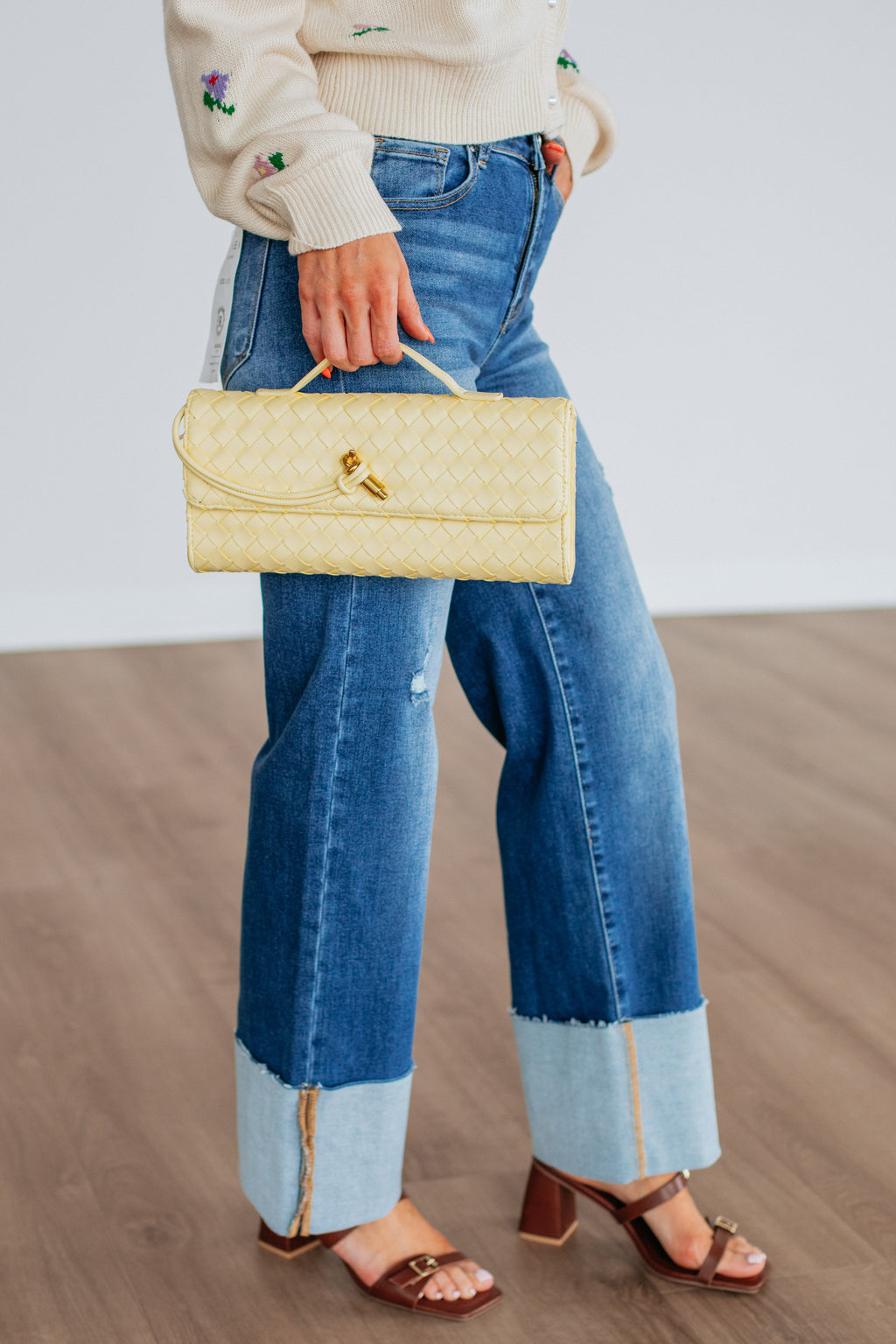 Asha Clutch Crossbody - Macaroon