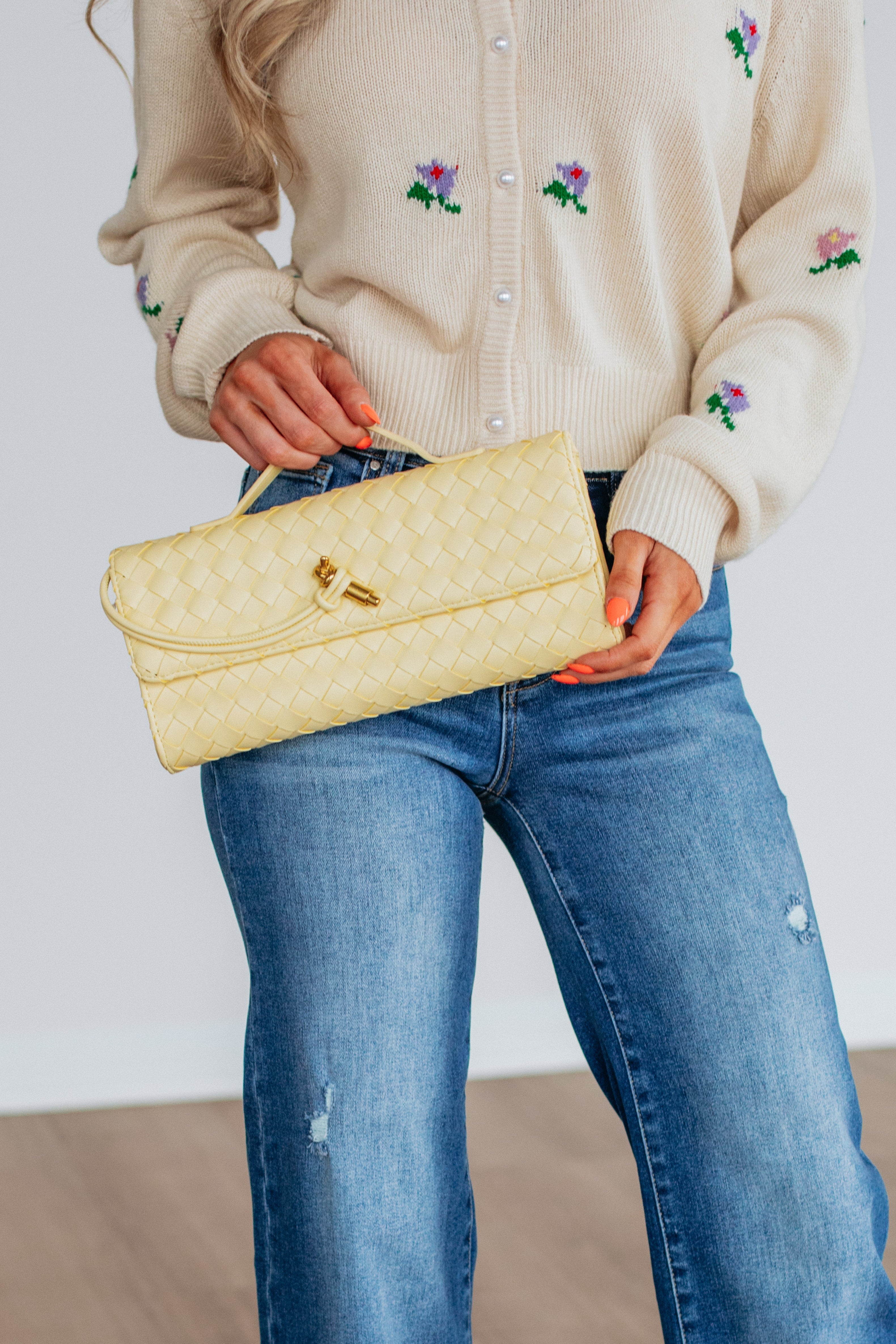 Asha Clutch Crossbody - Macaroon