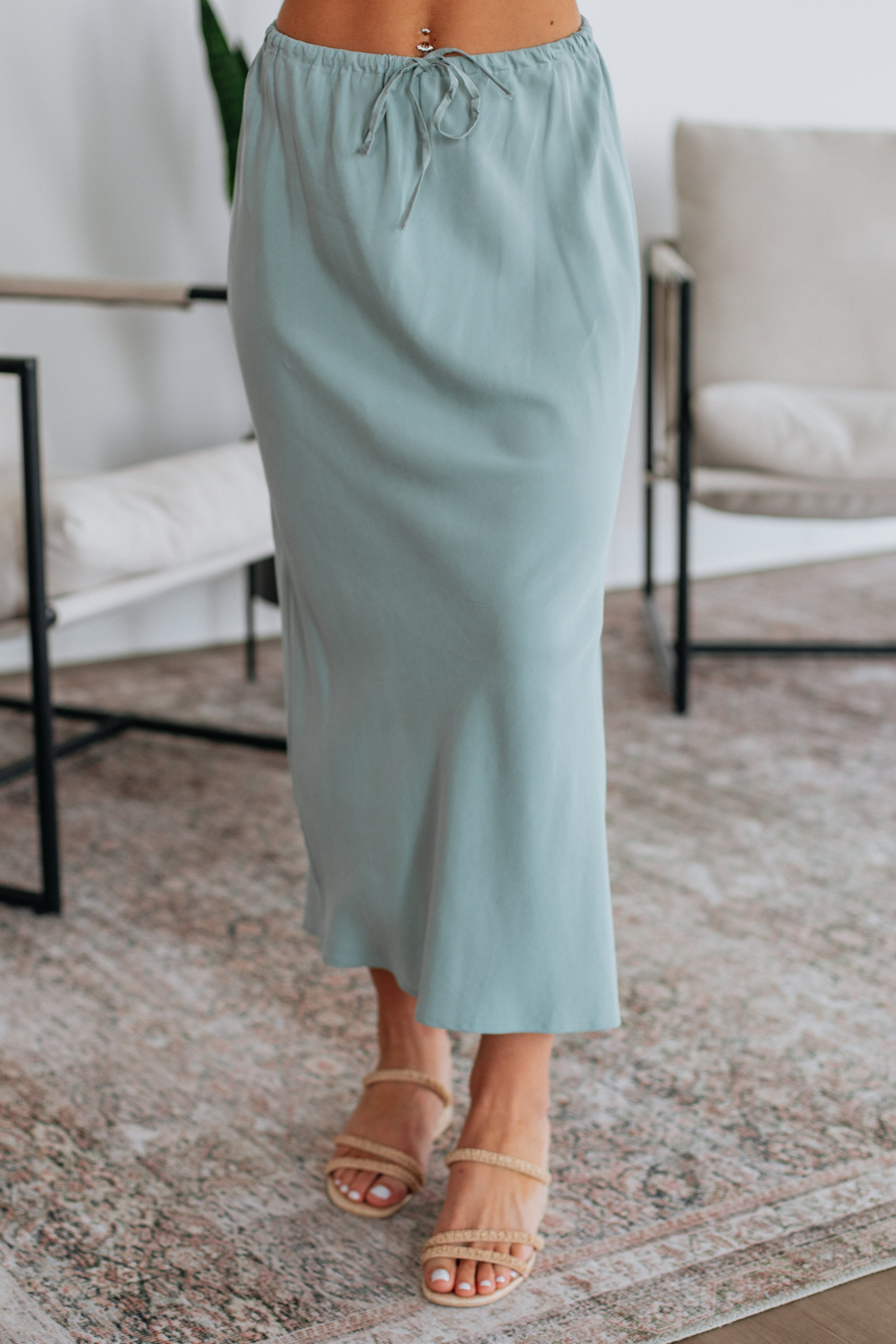 Patience Skirt - Dark Sage