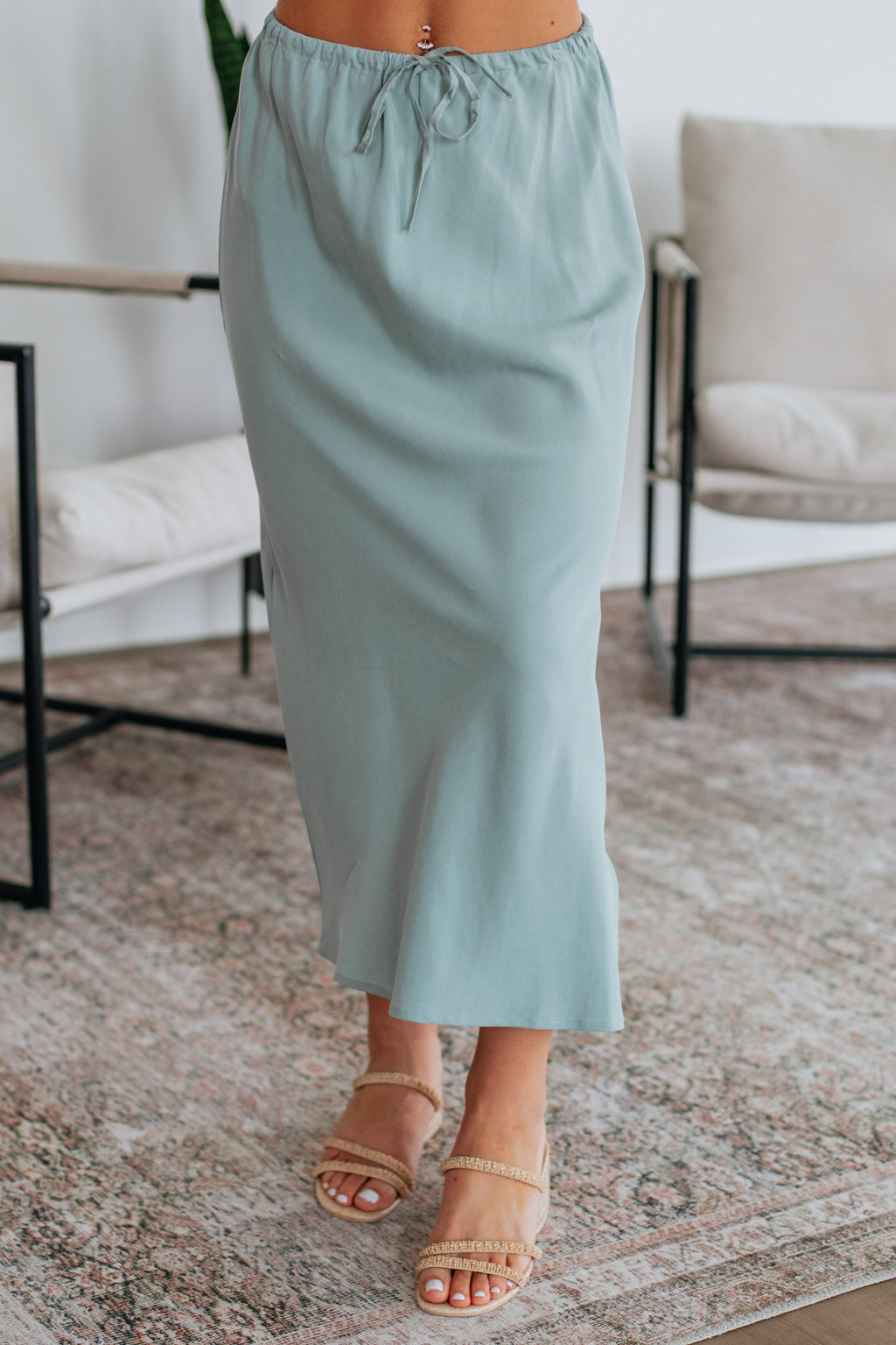 Patience Skirt - Dark Sage