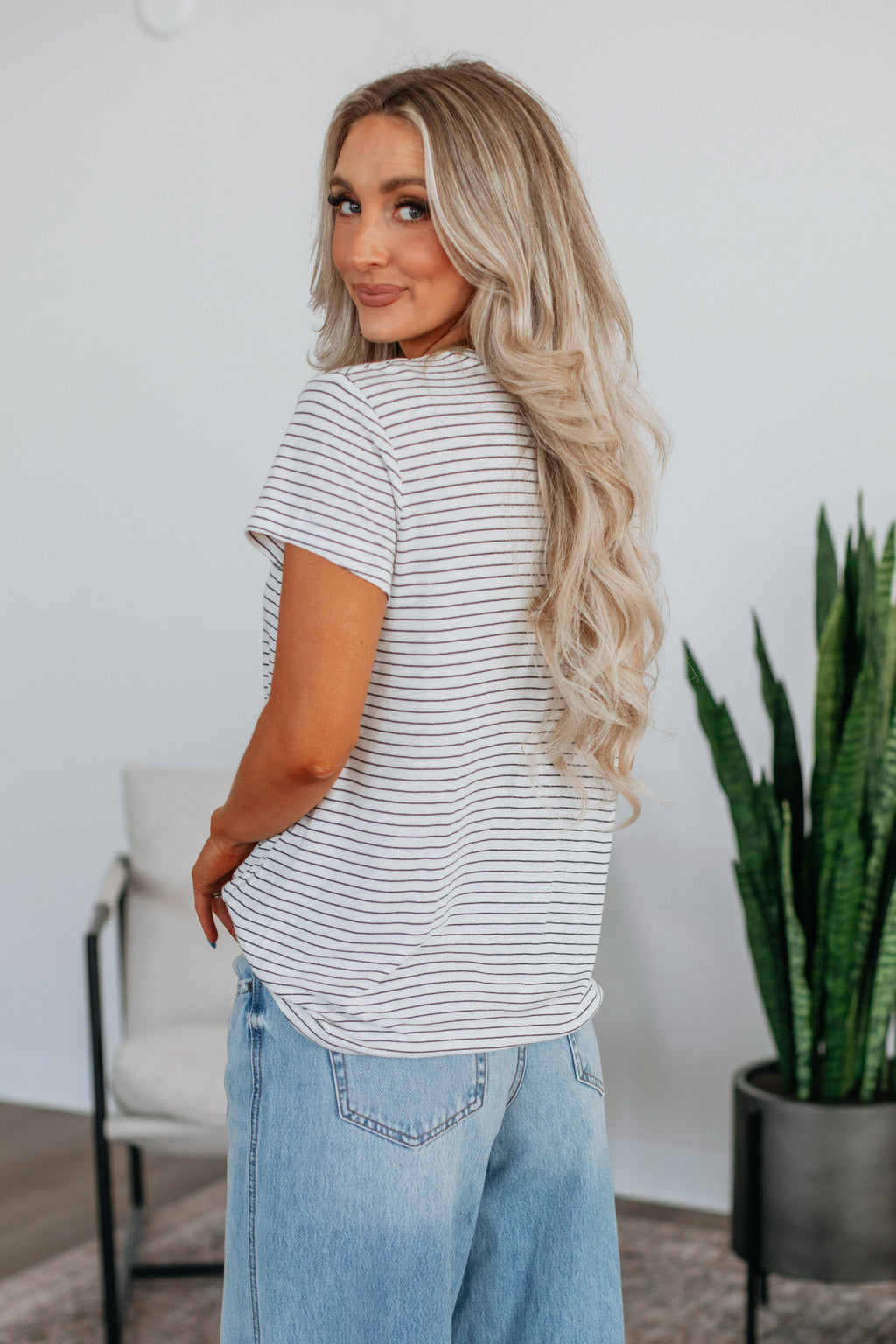 Brandy Striped Tee